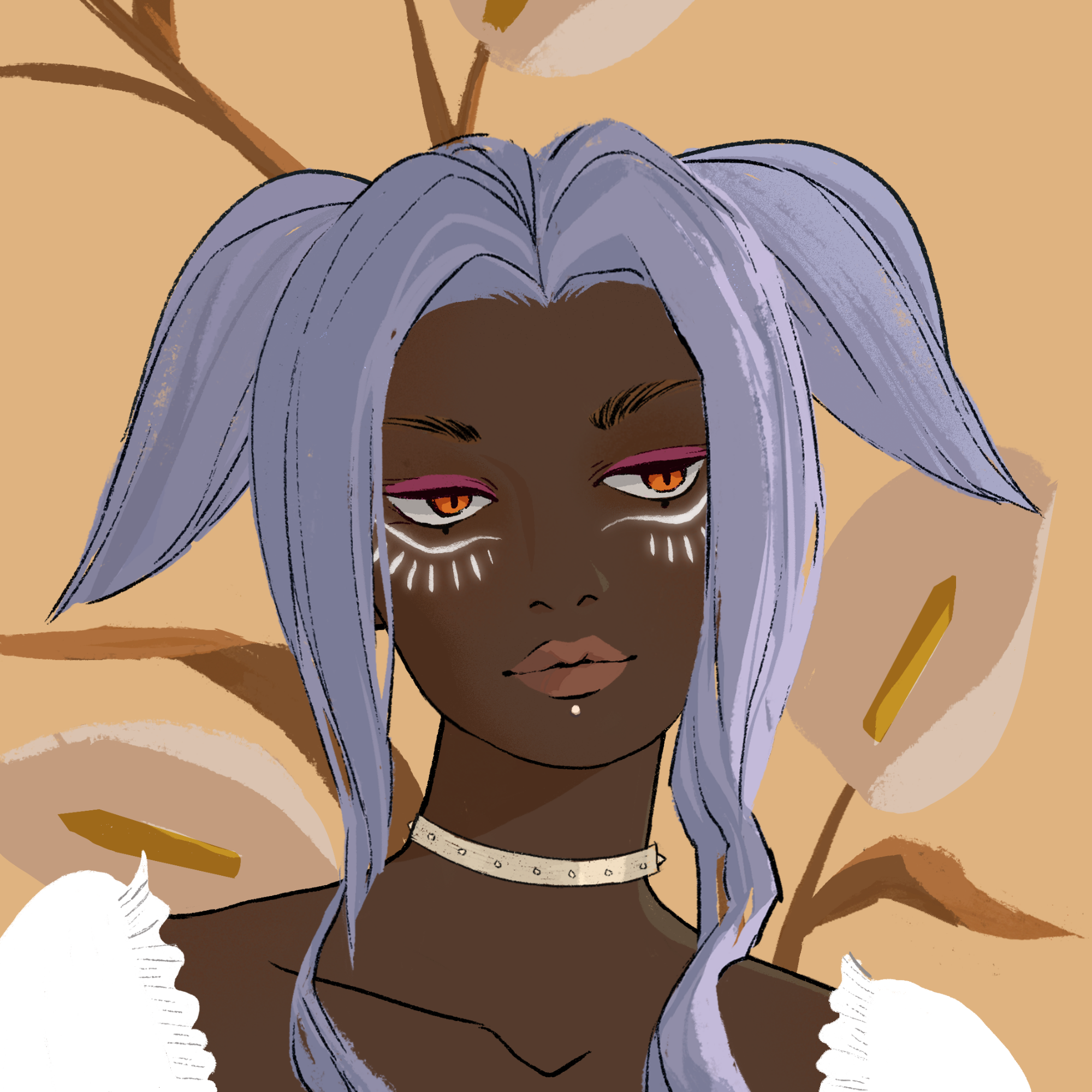 a portrait of Beetroot the ginger