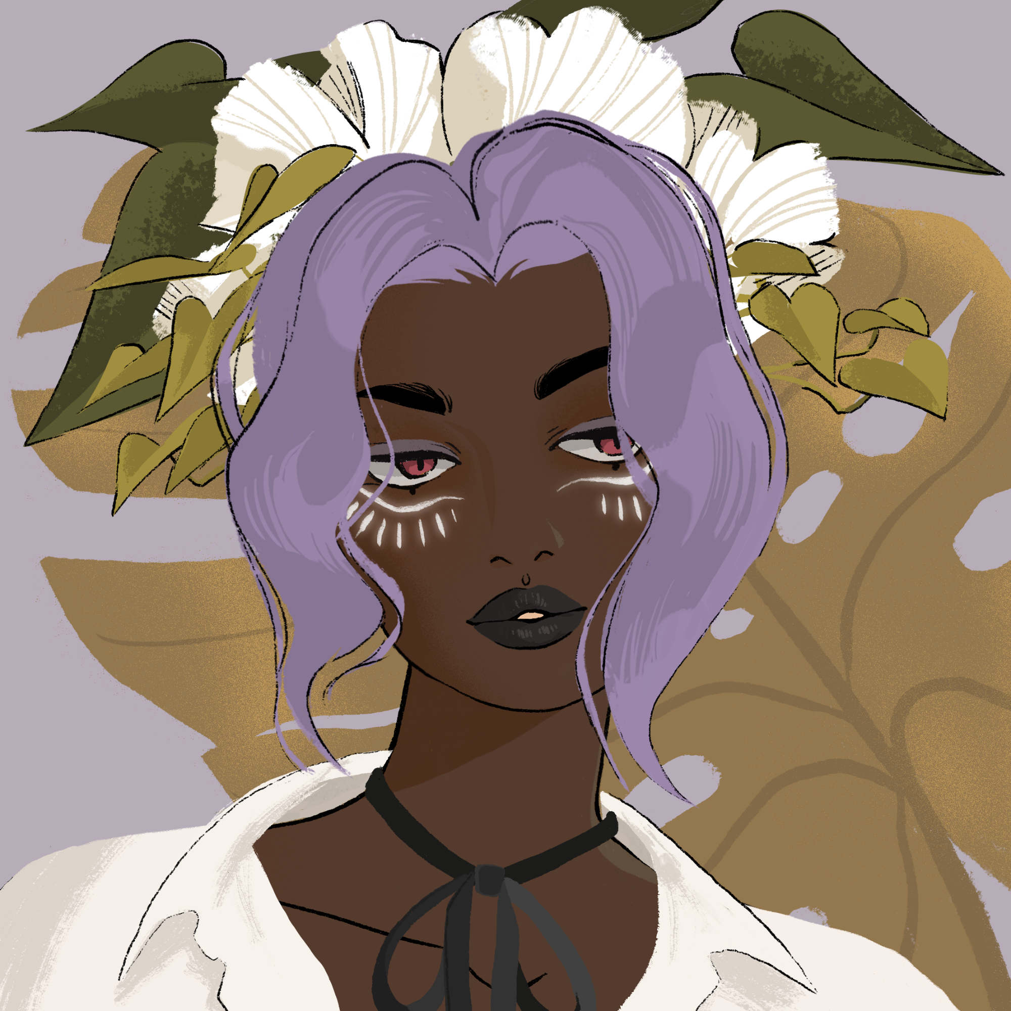a portrait of Granny cilantro