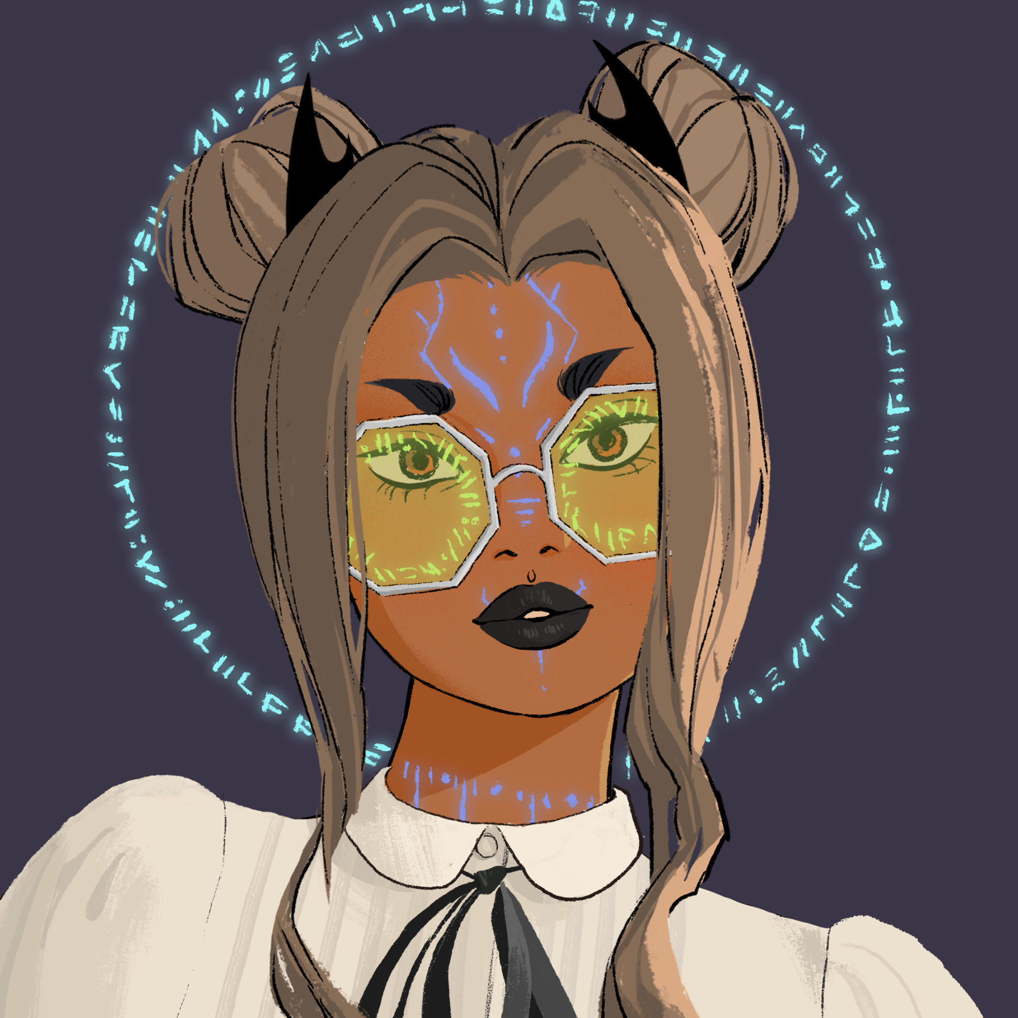 a portrait of Pollux compass