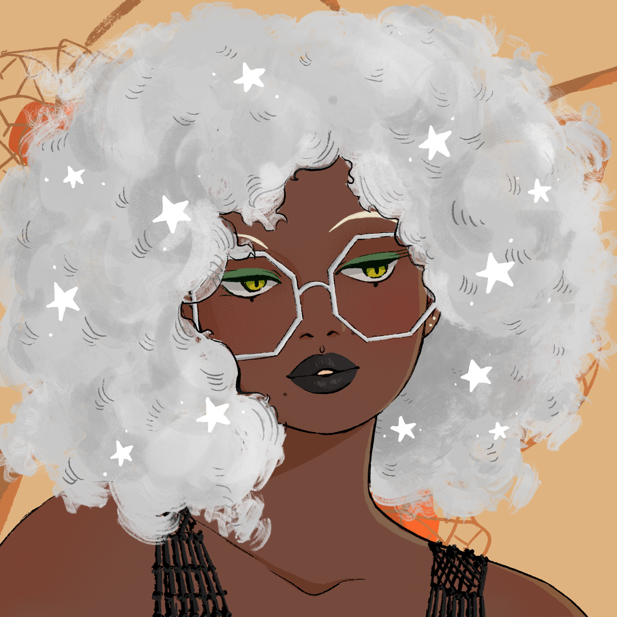 a portrait of Fuchsia of the wastes