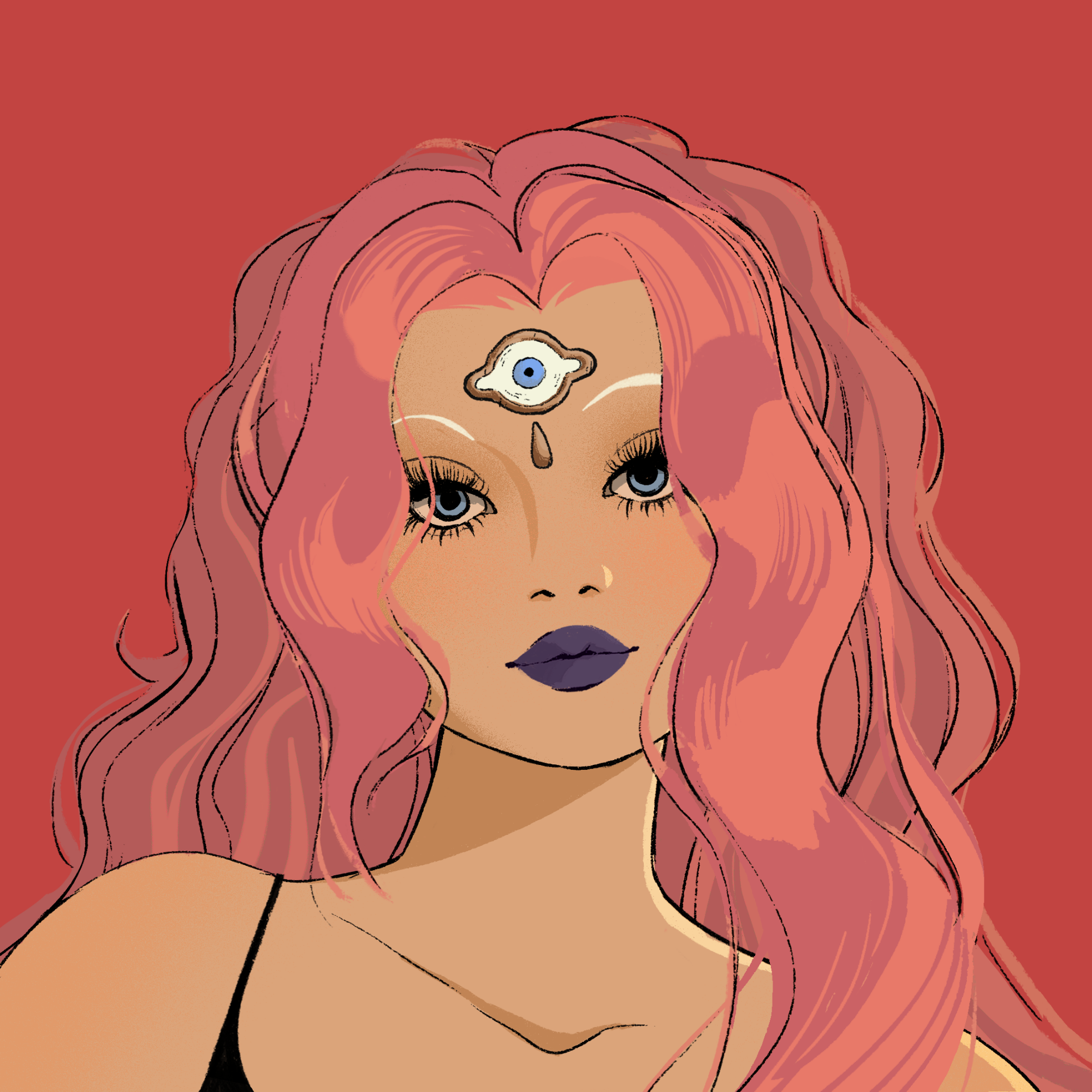a portrait of Rosa, the fine muse
