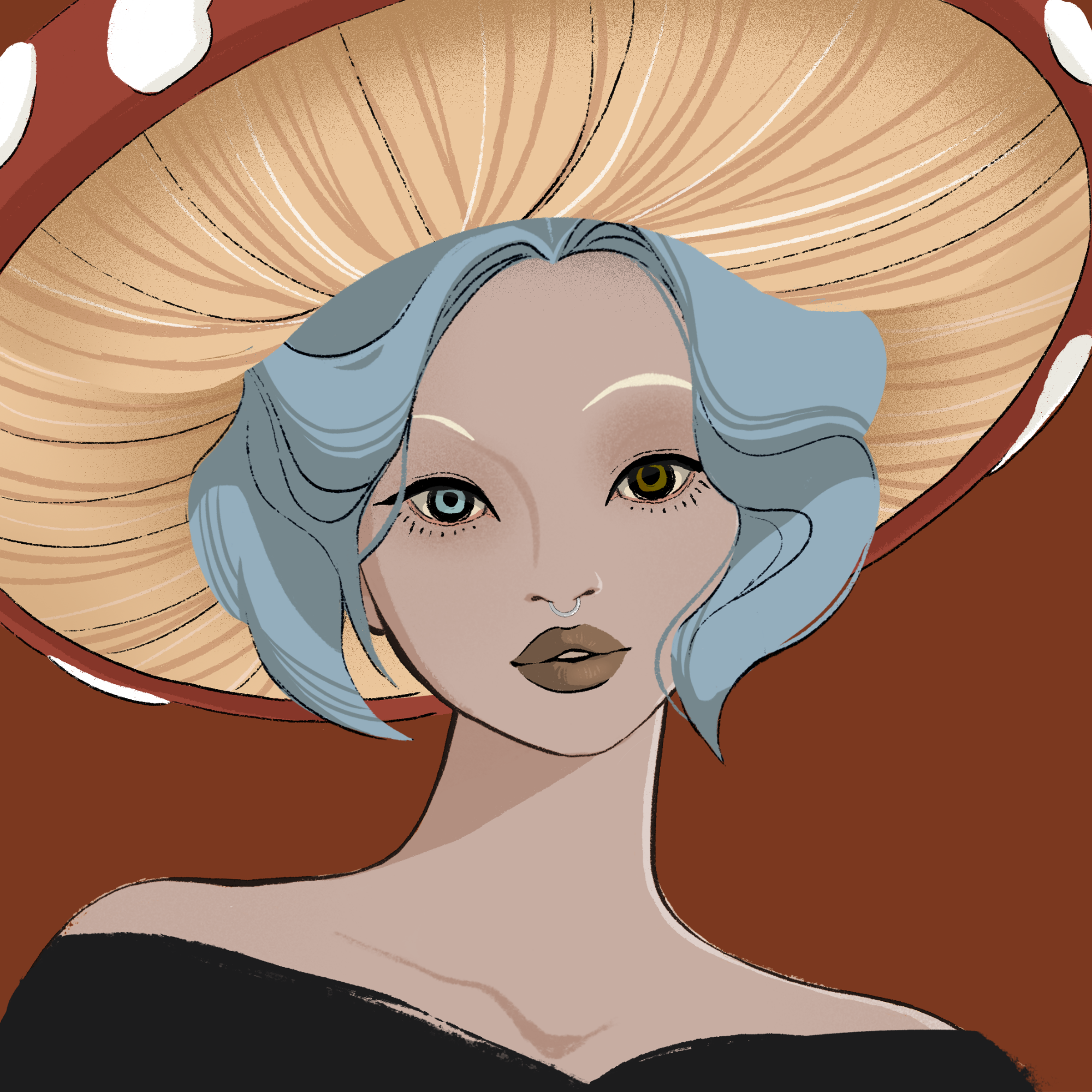 a portrait of Pecan, the plain haybale