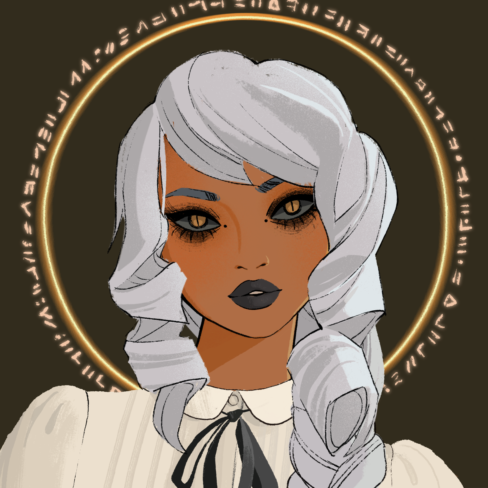 a portrait of Indus, the alert prism