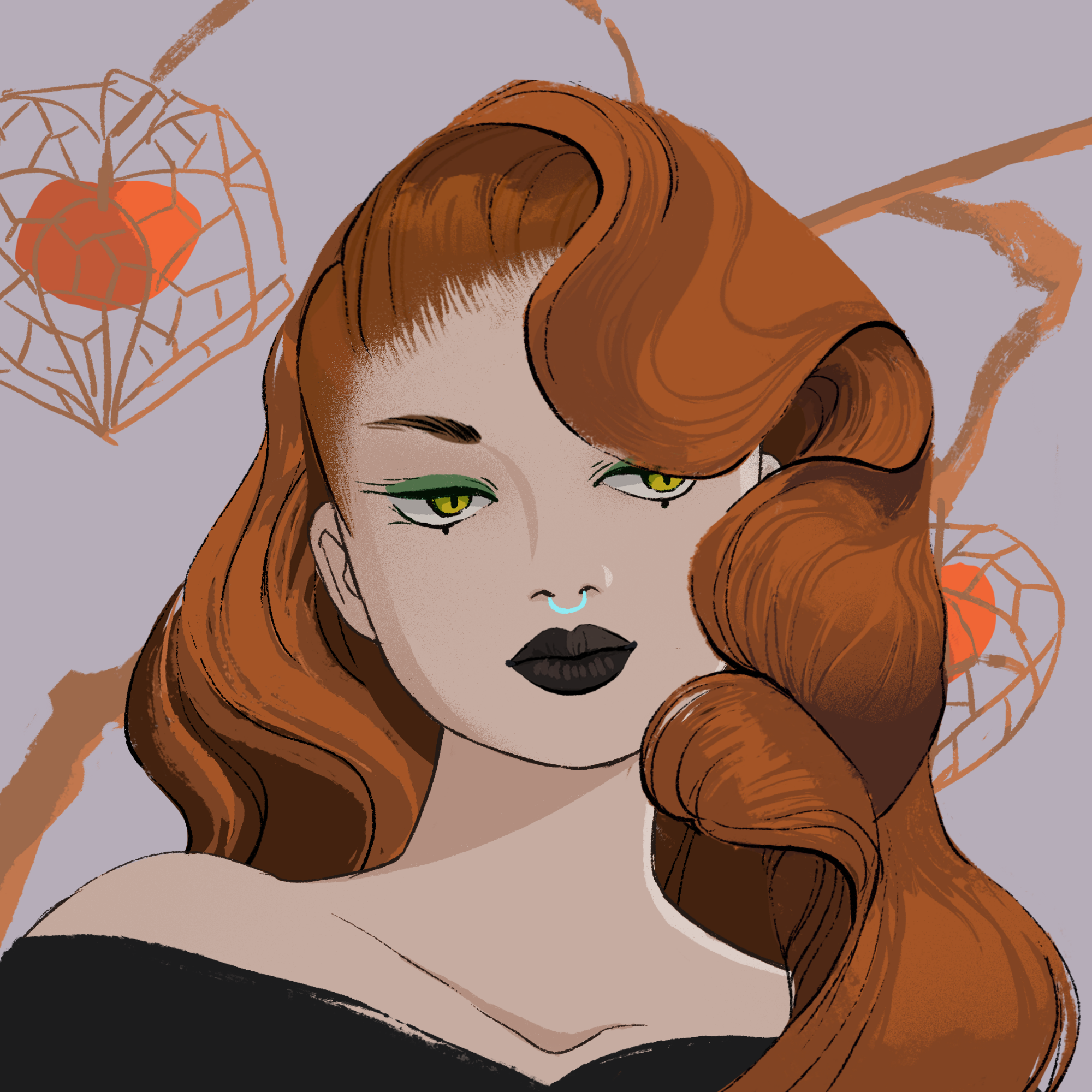 a portrait of Chrysoidine, the shaded tether