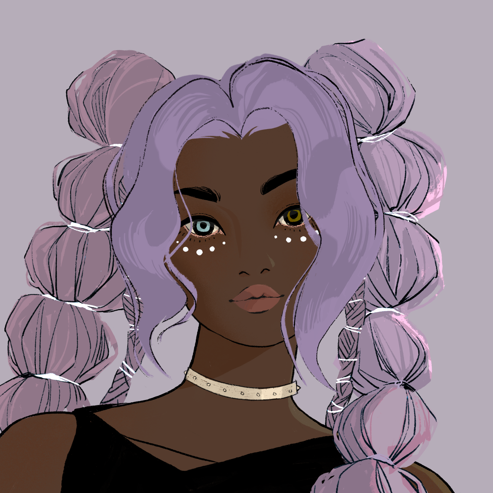 a portrait of Lavender bauble