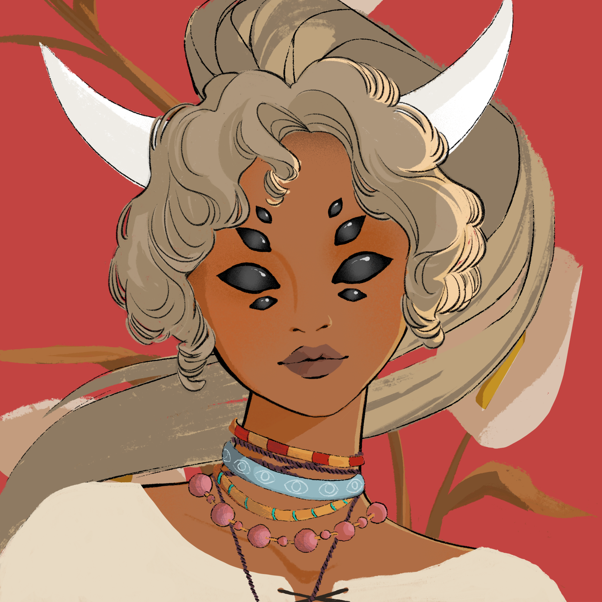 a portrait of Cyclone, the intense flame