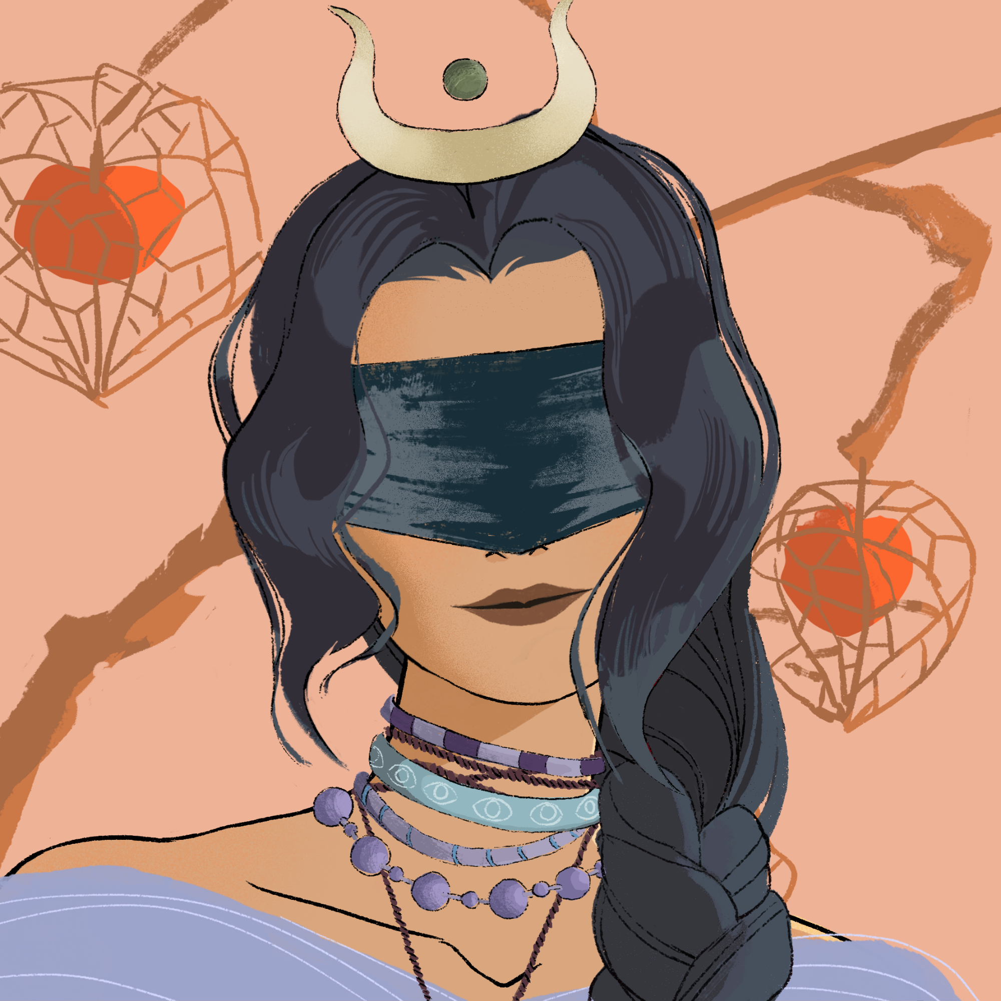 a portrait of Magnolia, the mystic sunset