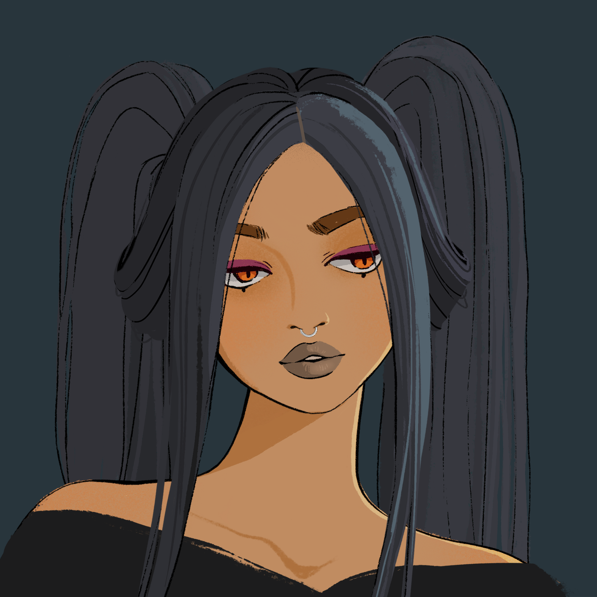 a portrait of Lanthanum of the demon market