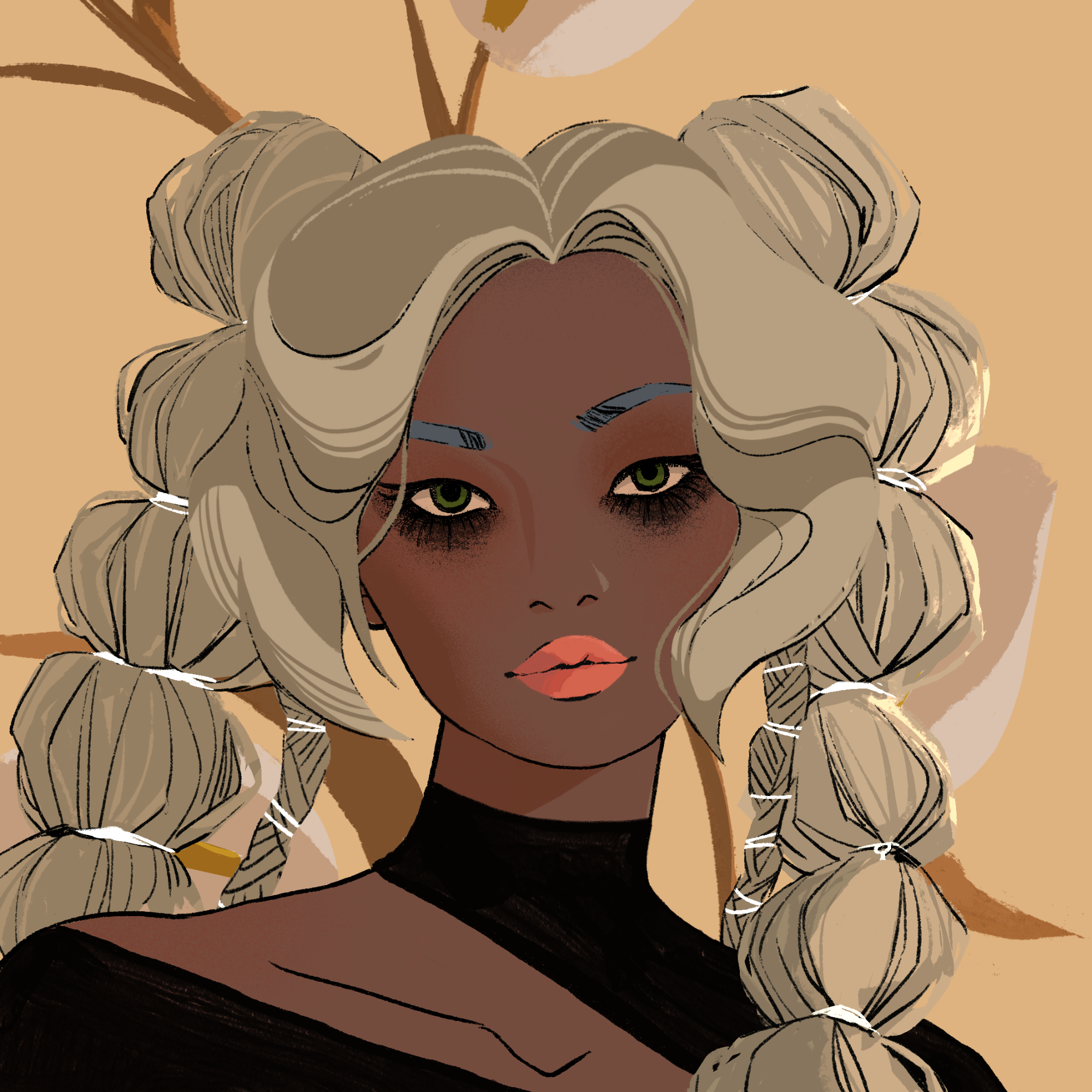 a portrait of Tiatia, the unruly barbecue