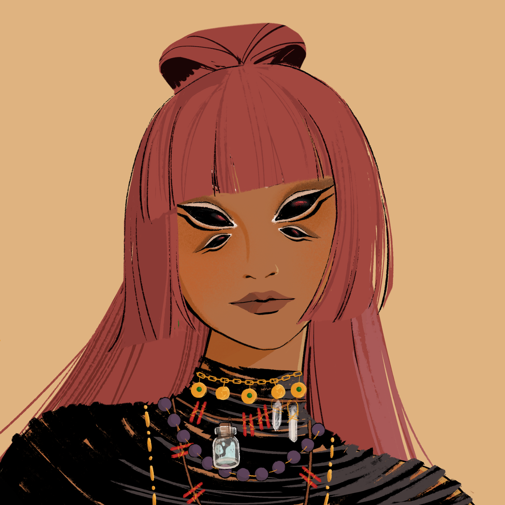 a portrait of Hood, the fleshy ammunition