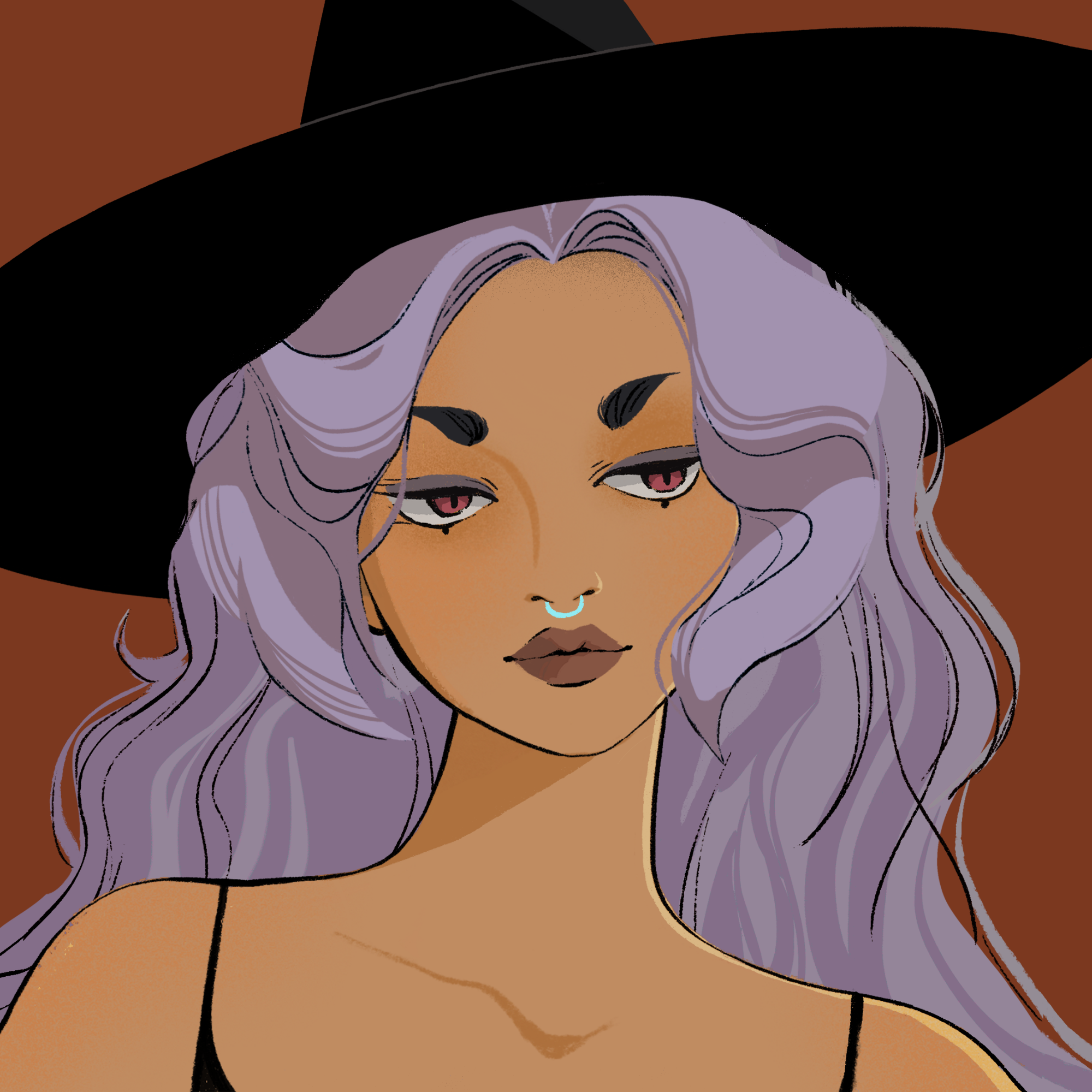 a portrait of Amethyst, the scandalous glove