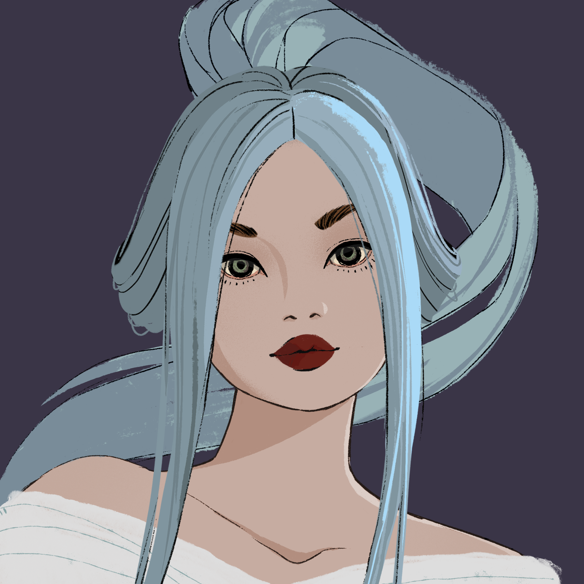 a portrait of Zinnia, the infinite candle