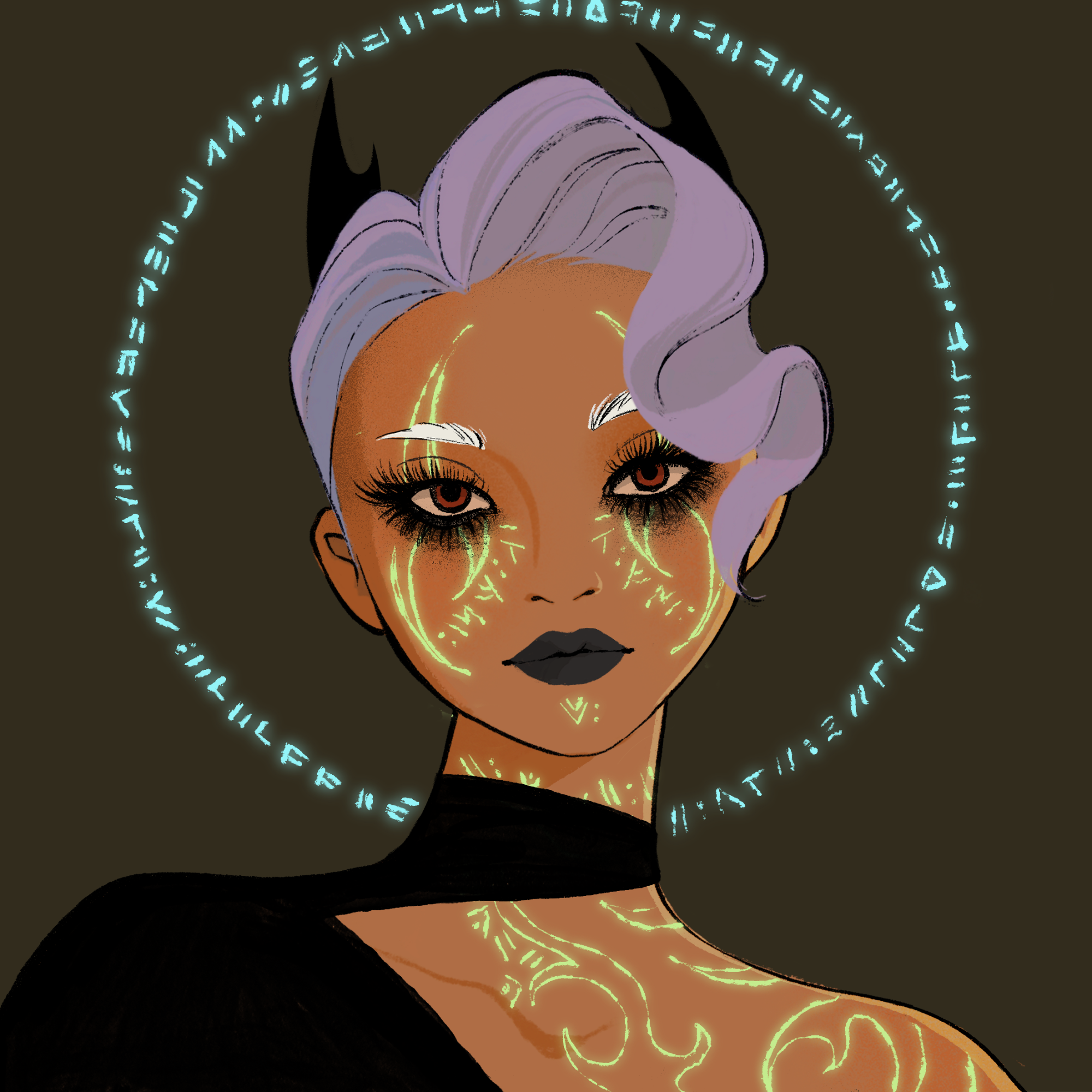 a portrait of Chamaeleon the perceptive