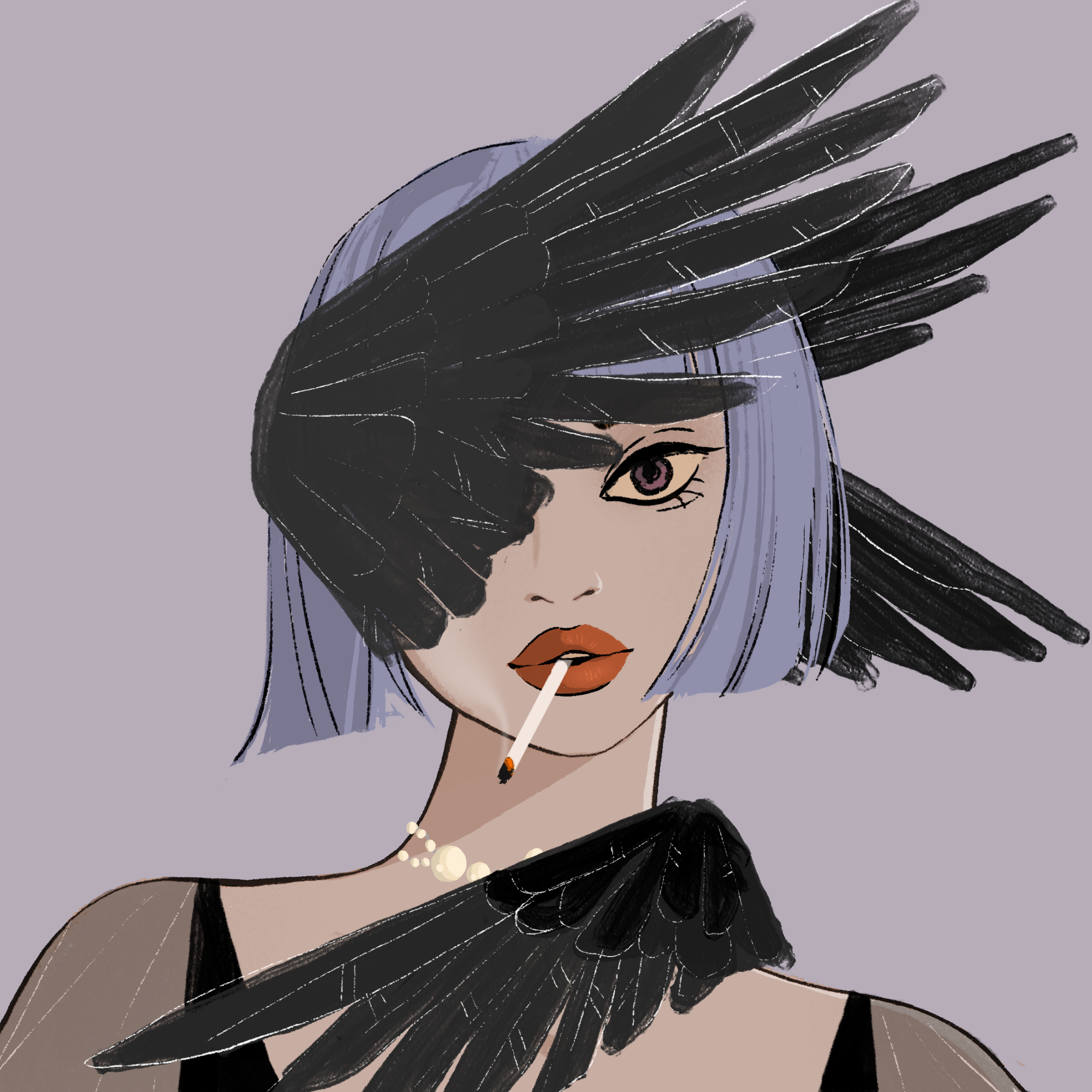 a portrait of Alizarin dagger