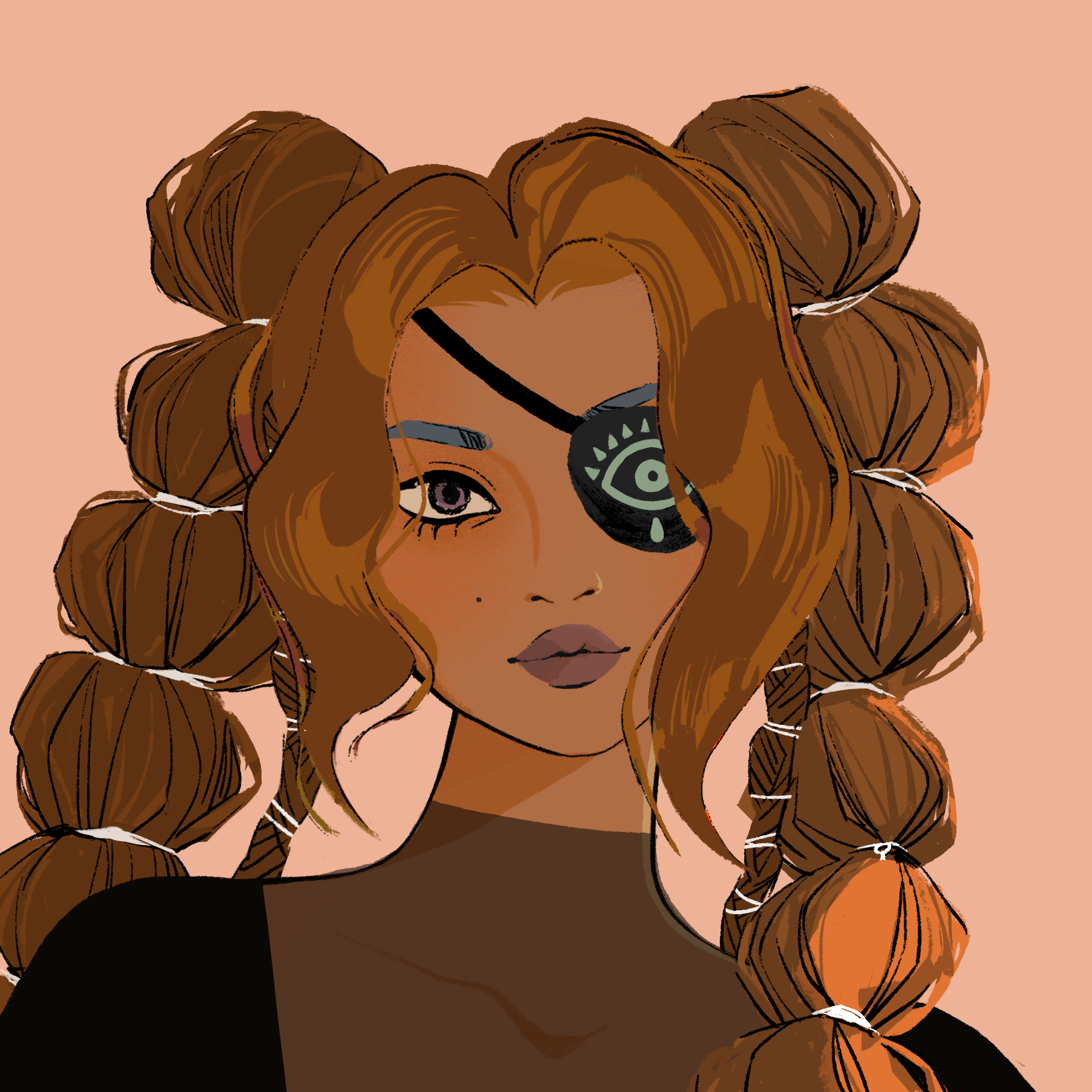 a portrait of Mulberry, the soft sunset