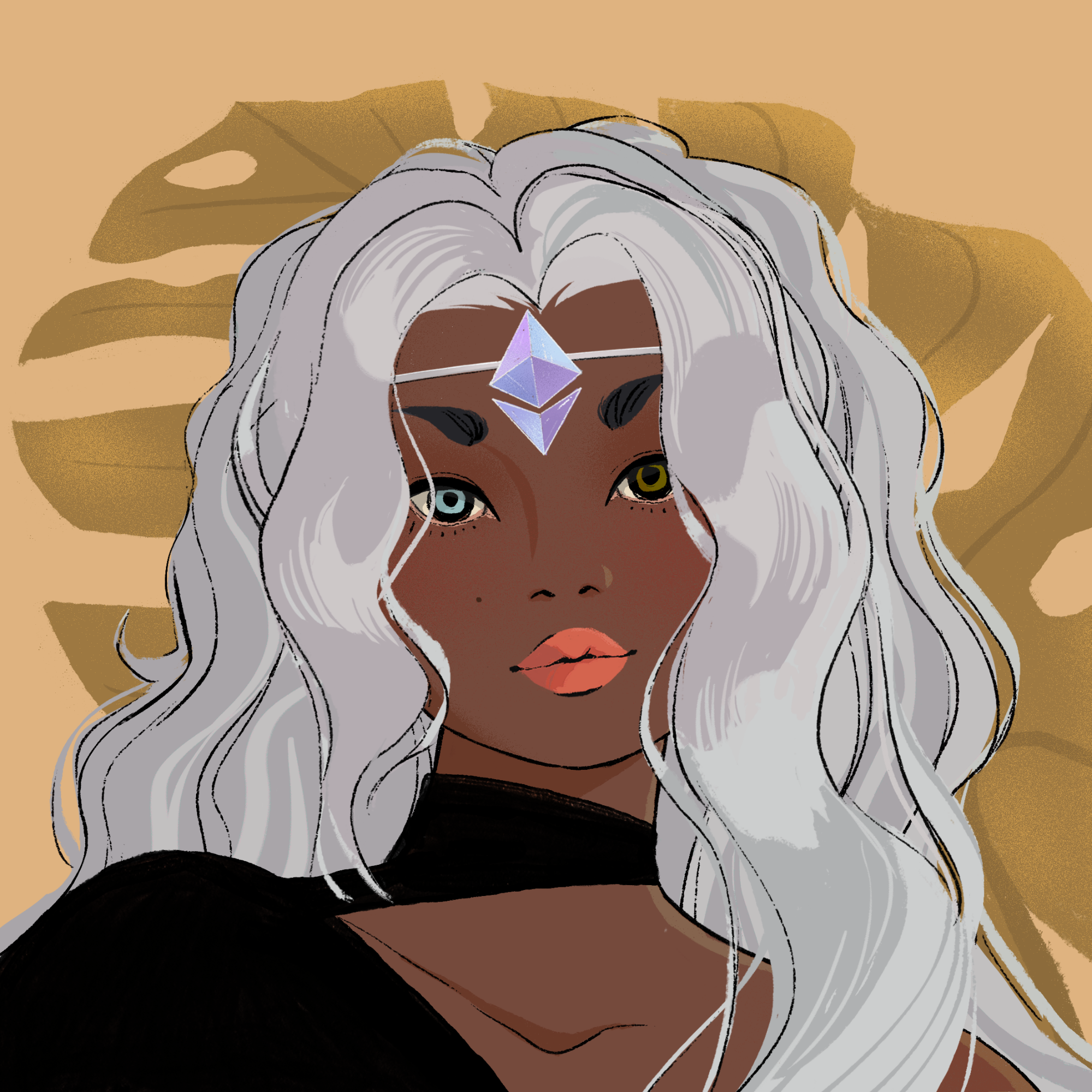 a portrait of Silk, the appealing chalice