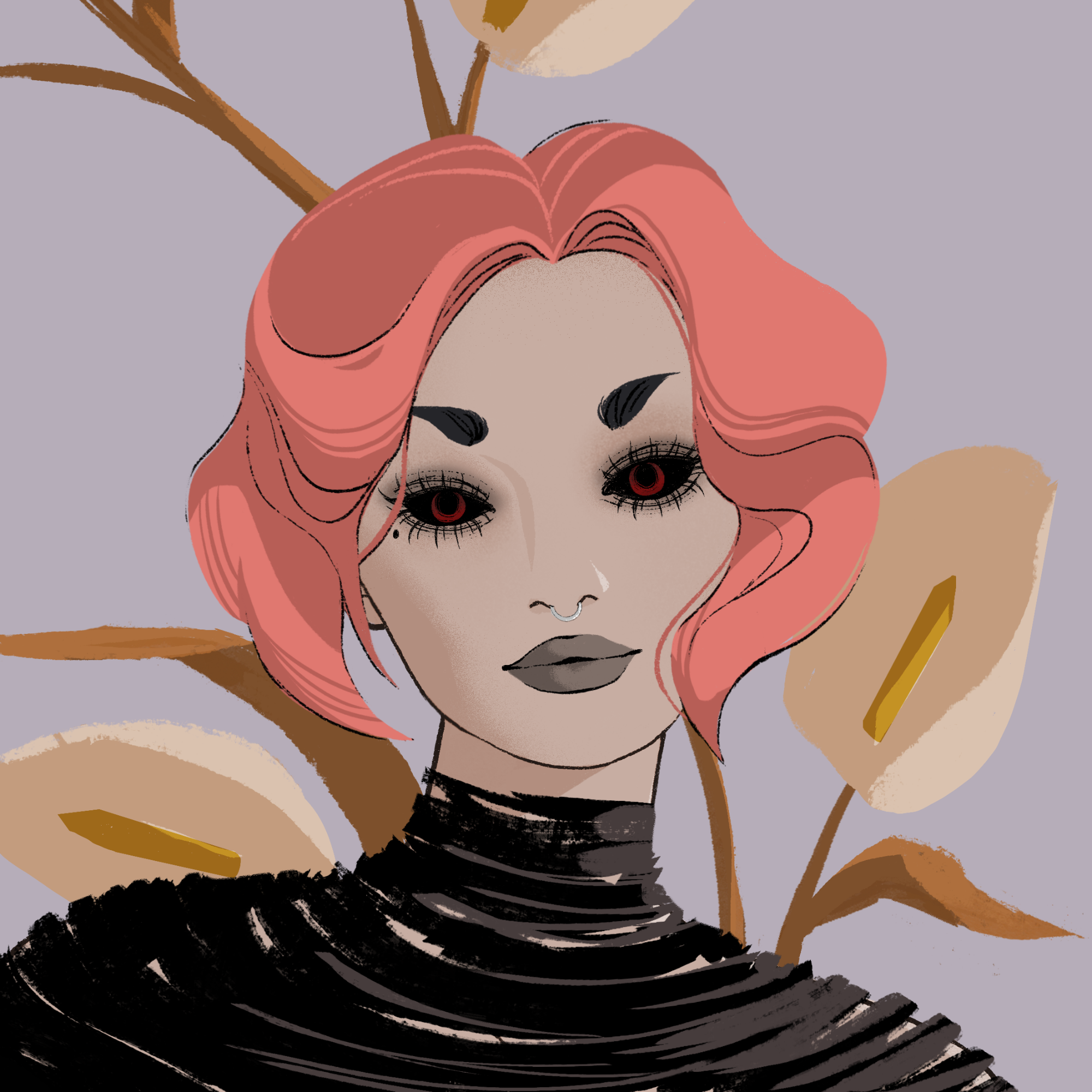 a portrait of Sinarka, the smoking roast