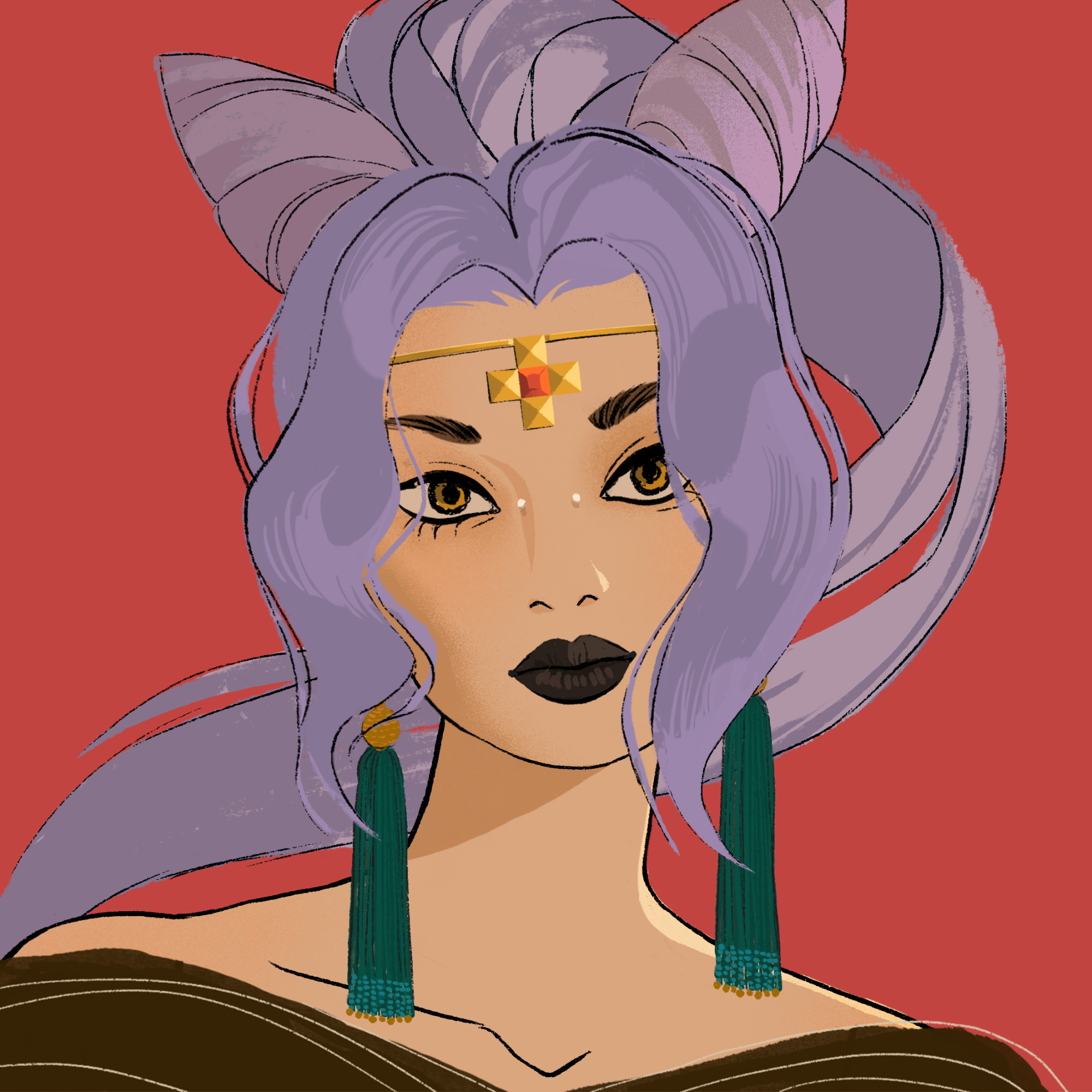 a portrait of Madam diamond