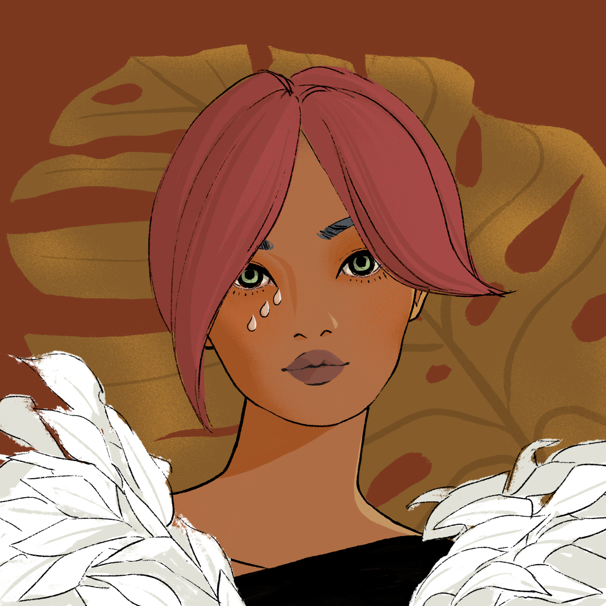 a portrait of Bergamot, the oiled bustle