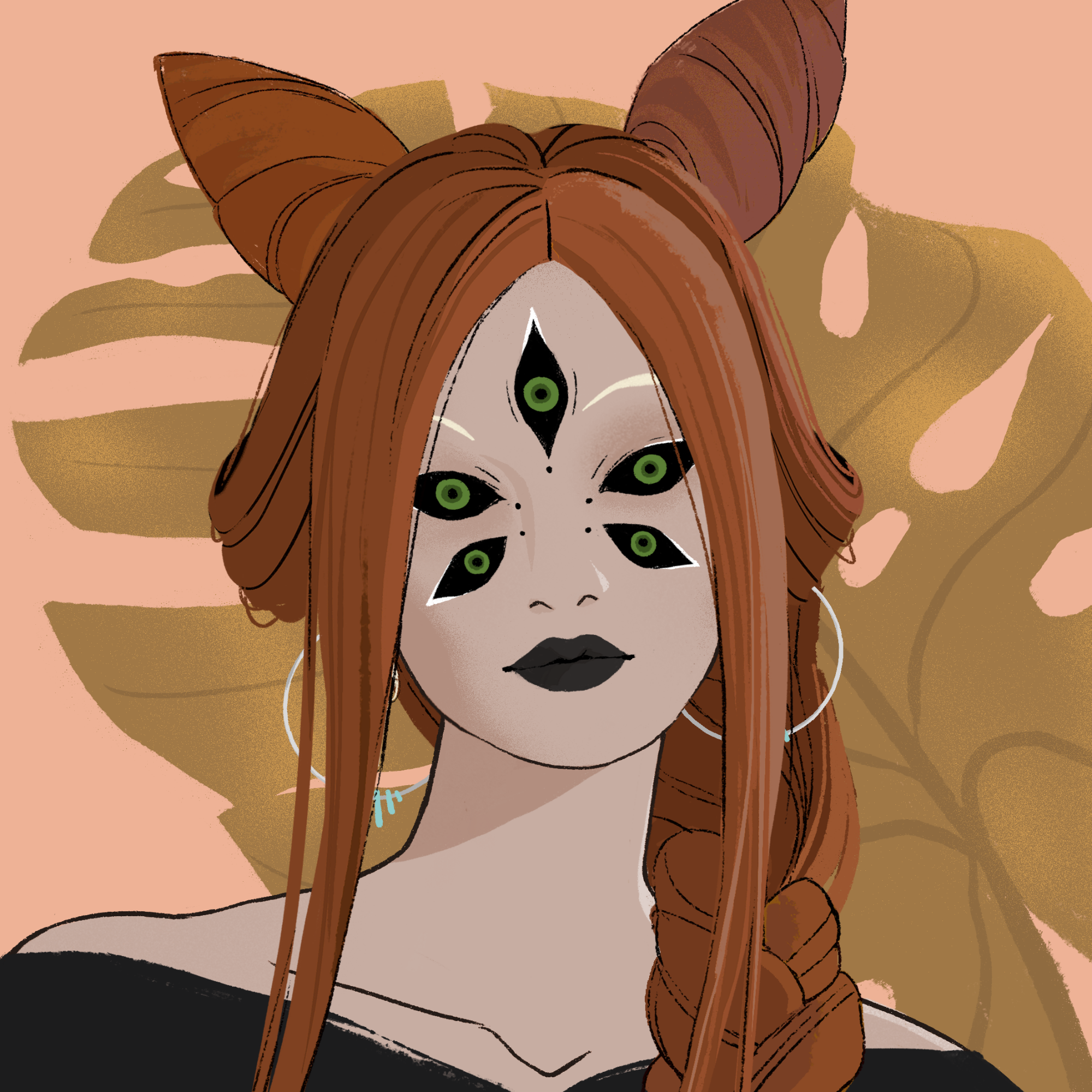 a portrait of Kone the mischievous