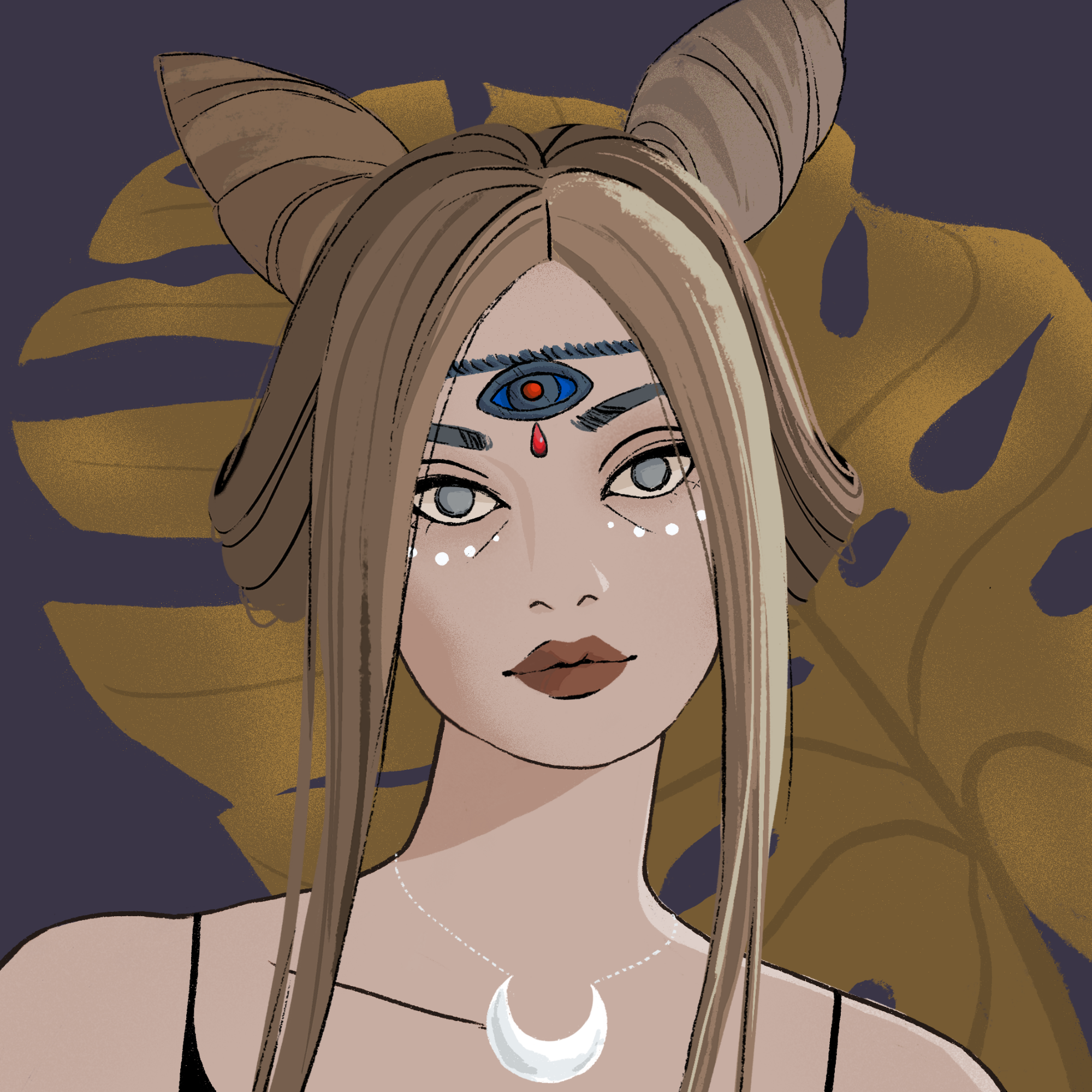 a portrait of Mandarin, the indistinct star