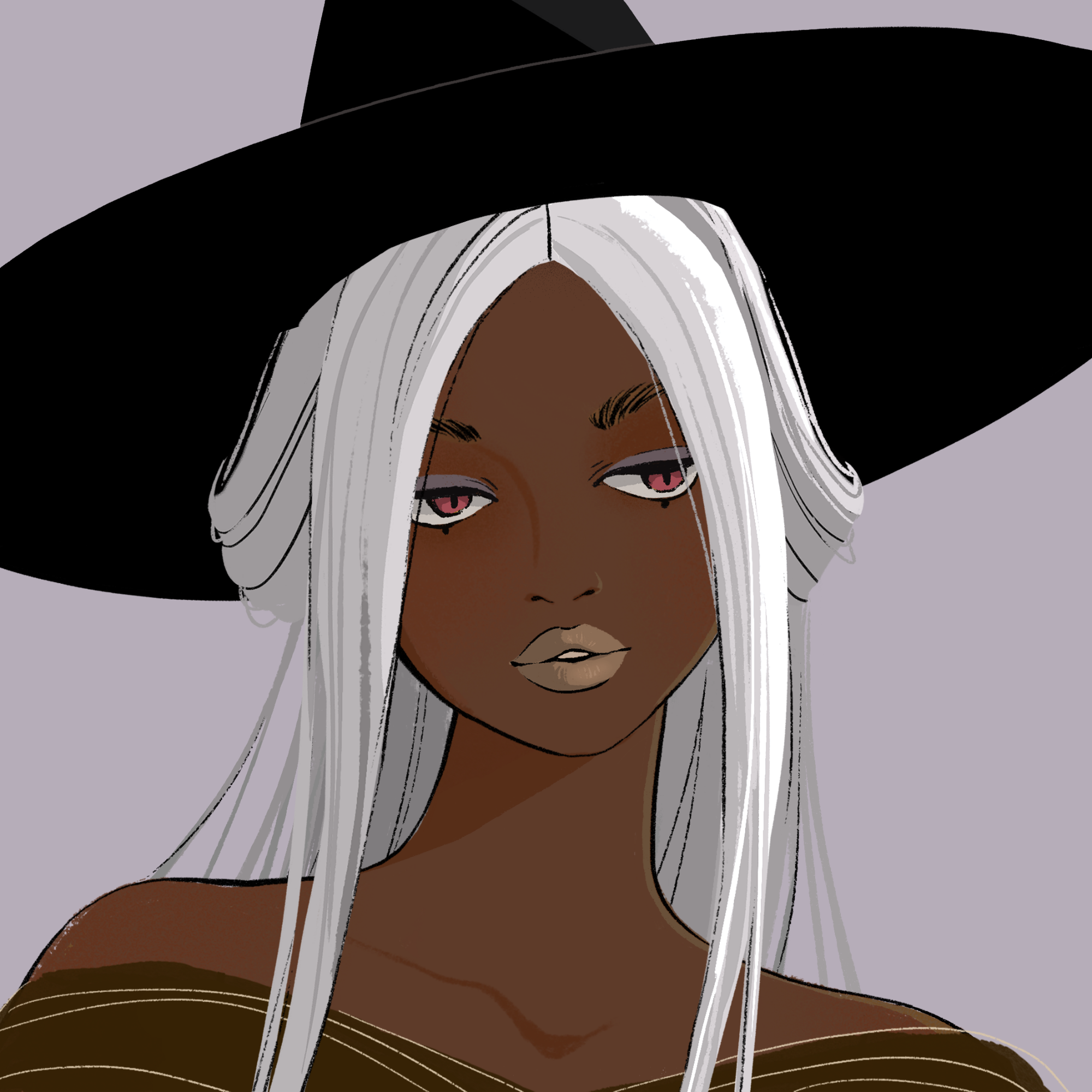 a portrait of Lilac, the lovely vision