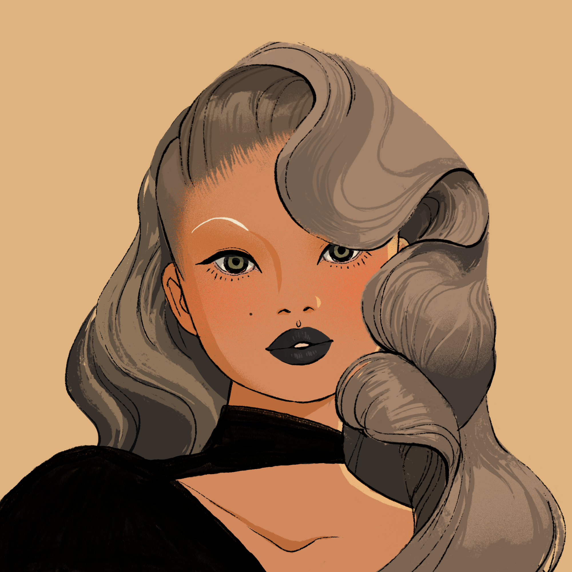 a portrait of Victoria, the cruel plague