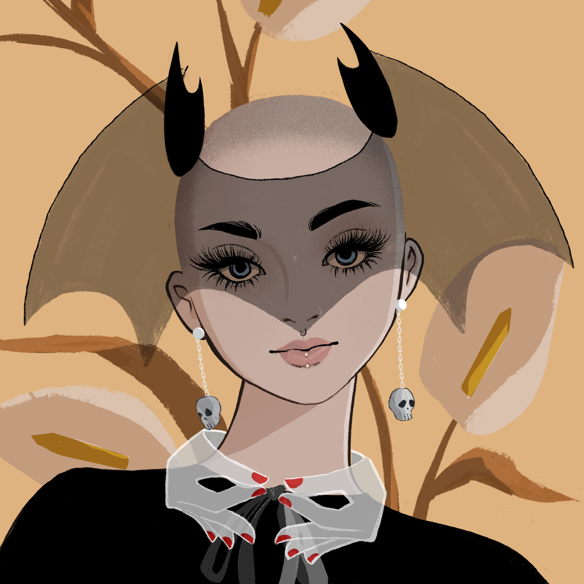 a portrait of Hassium the sophisticated