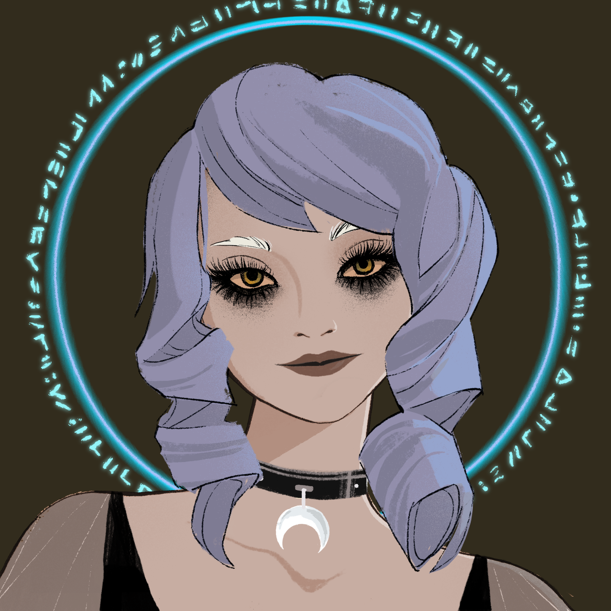 a portrait of Mensa the bookish