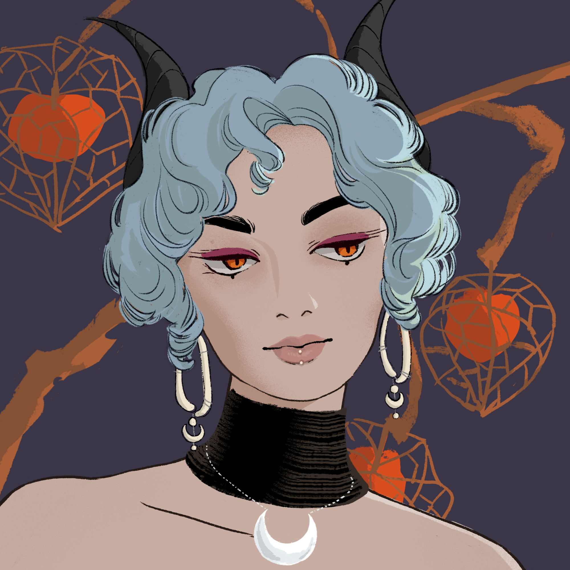 a portrait of Astatine the mahogany