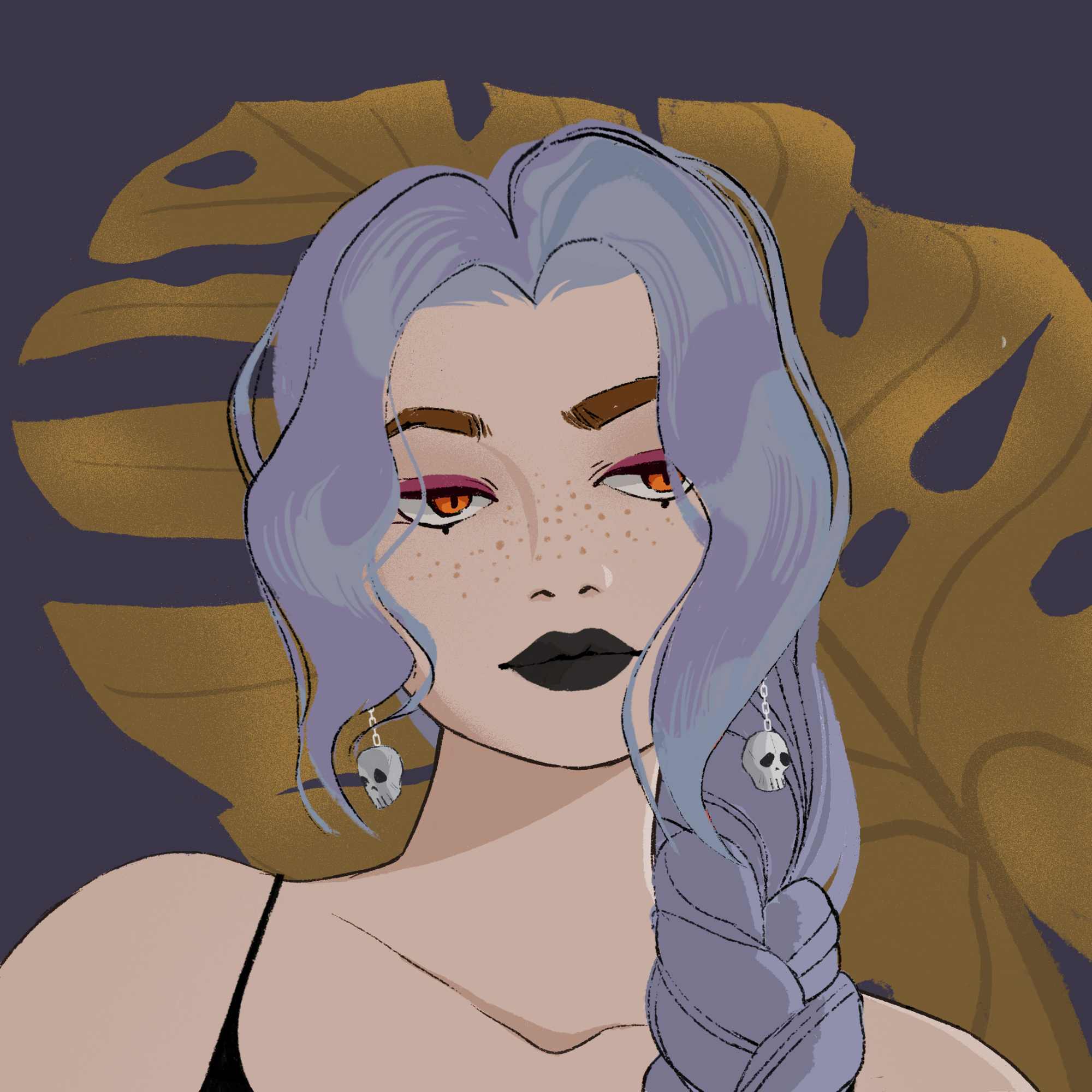 a portrait of Malachite of the void