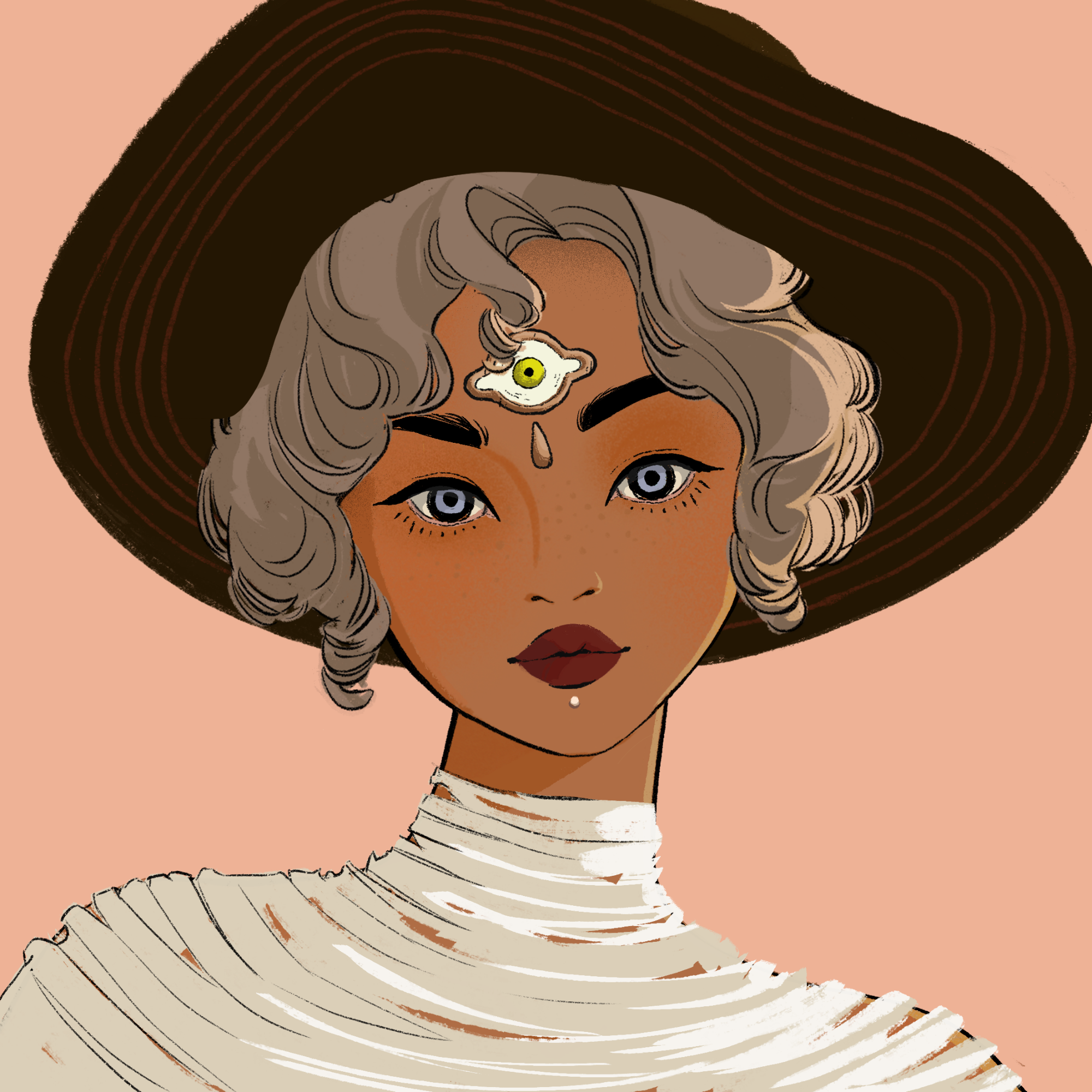 a portrait of Quince bubble