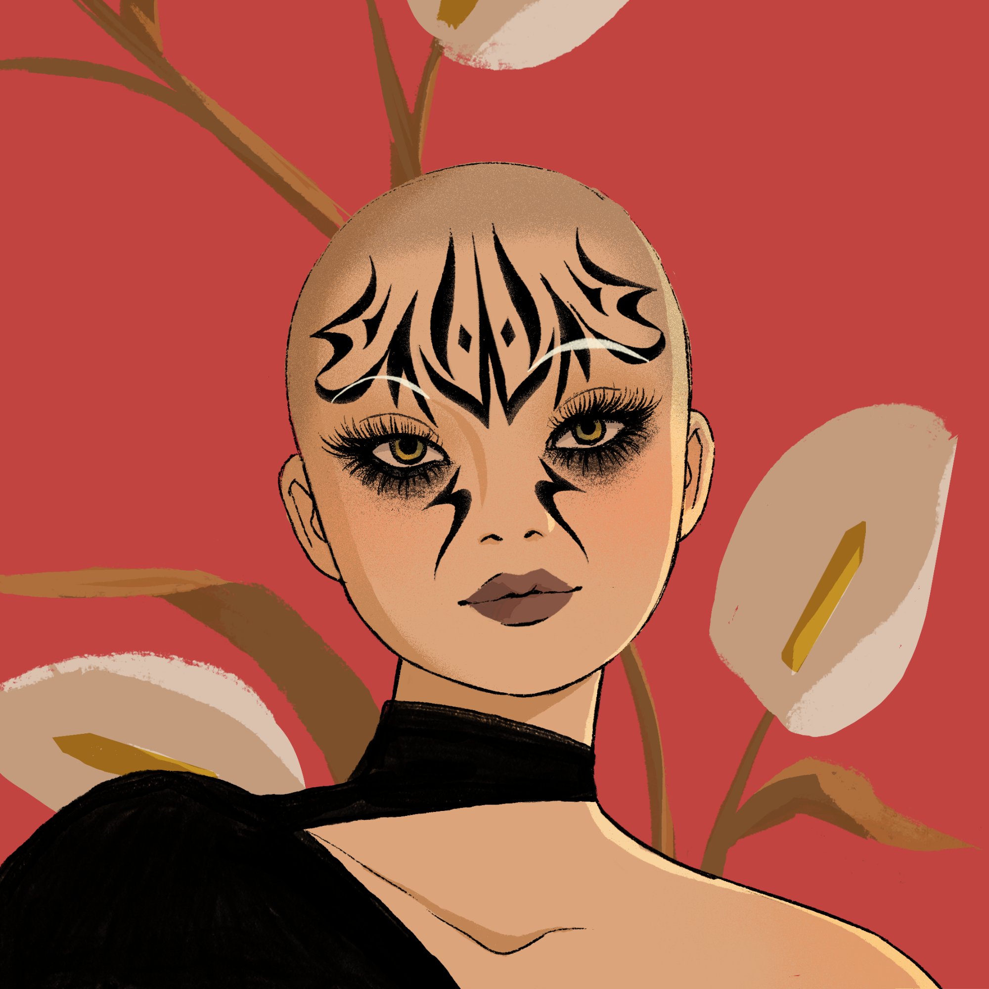 a portrait of Volcano, the scorched chaos