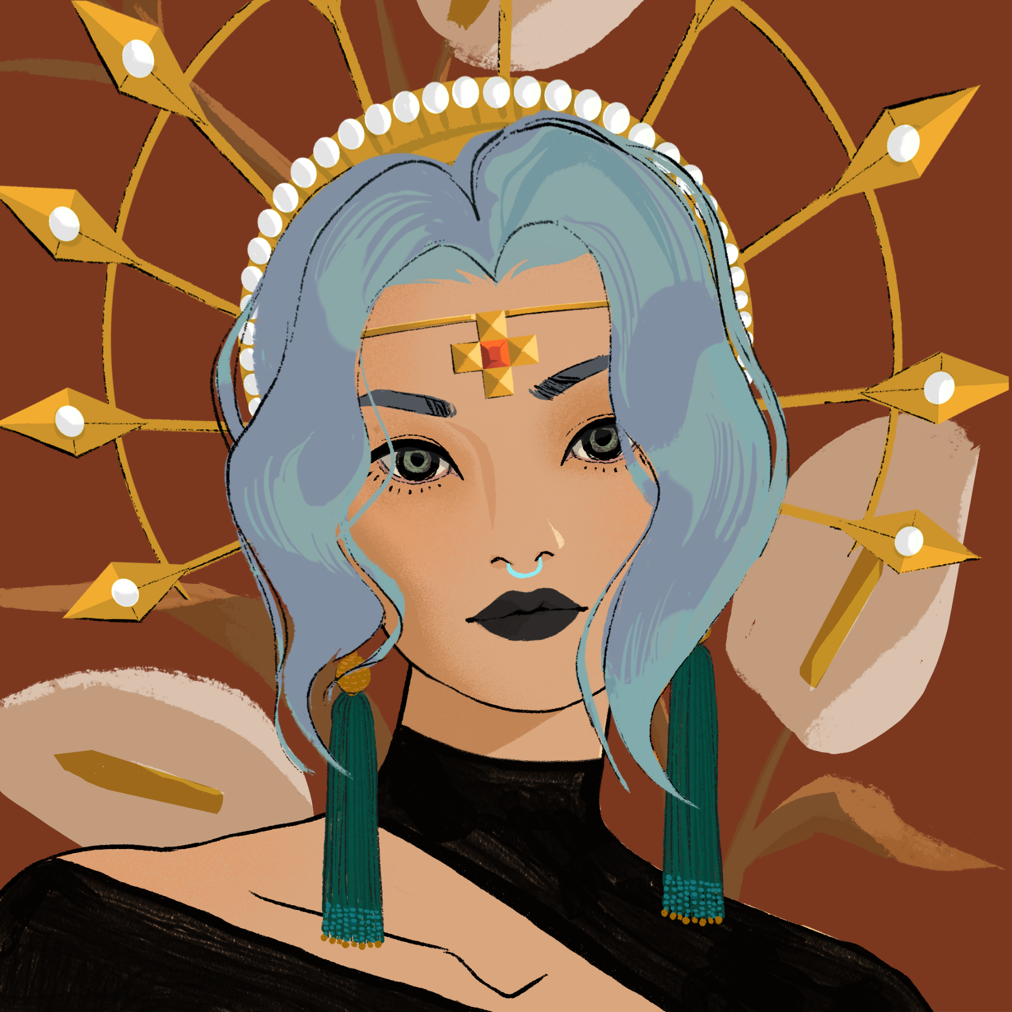 a portrait of Toccata, the intriguing flounce