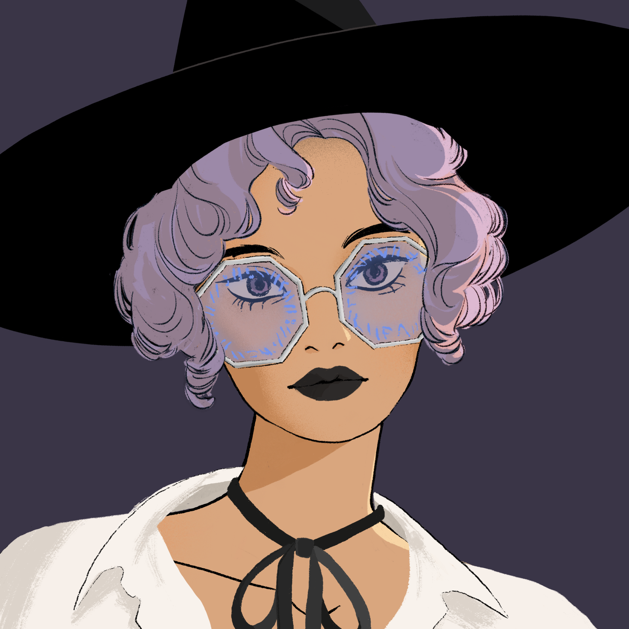 a portrait of Redshift the bookish