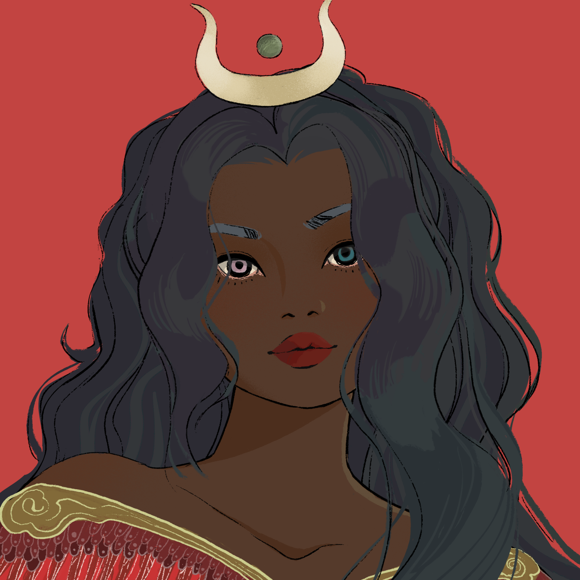 a portrait of Georgette, the stylish flounce