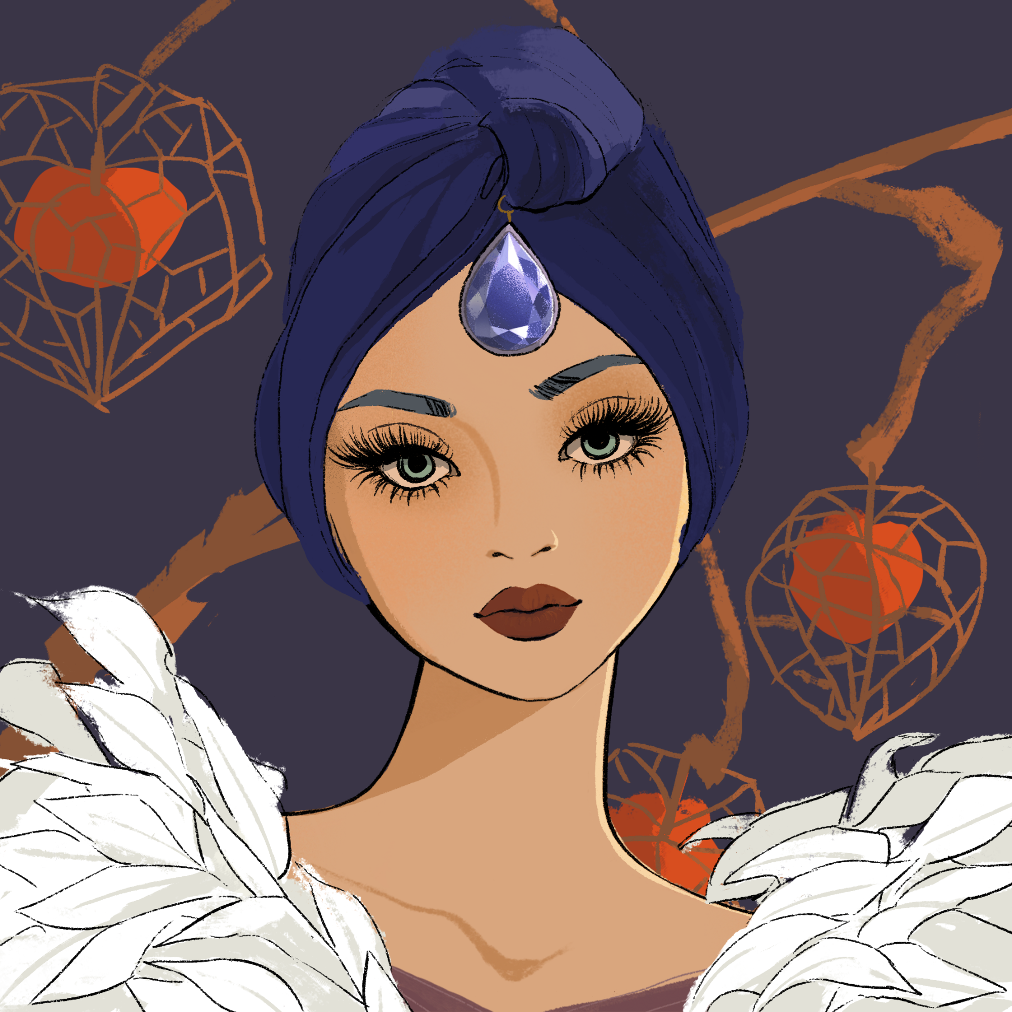 a portrait of Nectarine, the clear driftwood