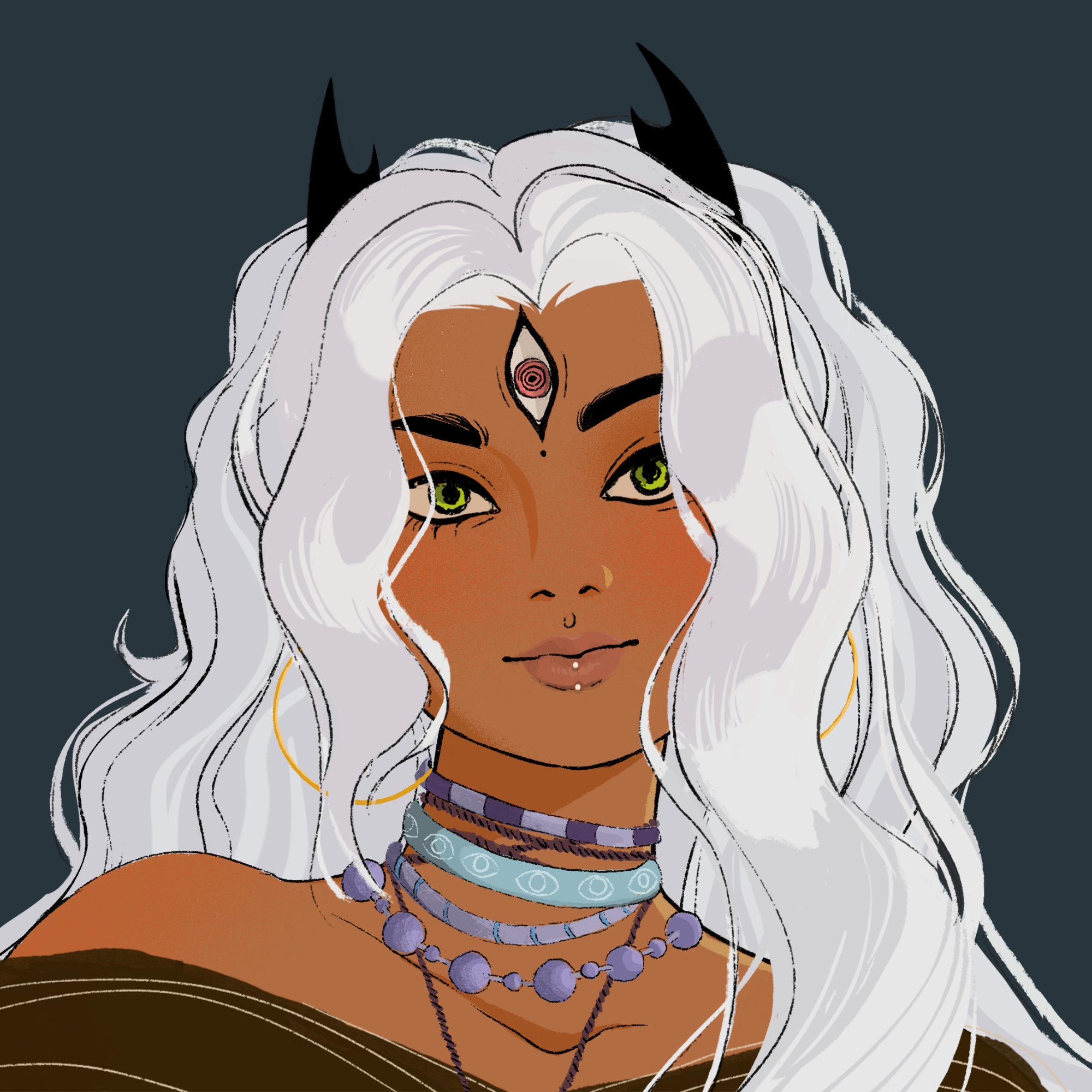 a portrait of Volcano the chaotic