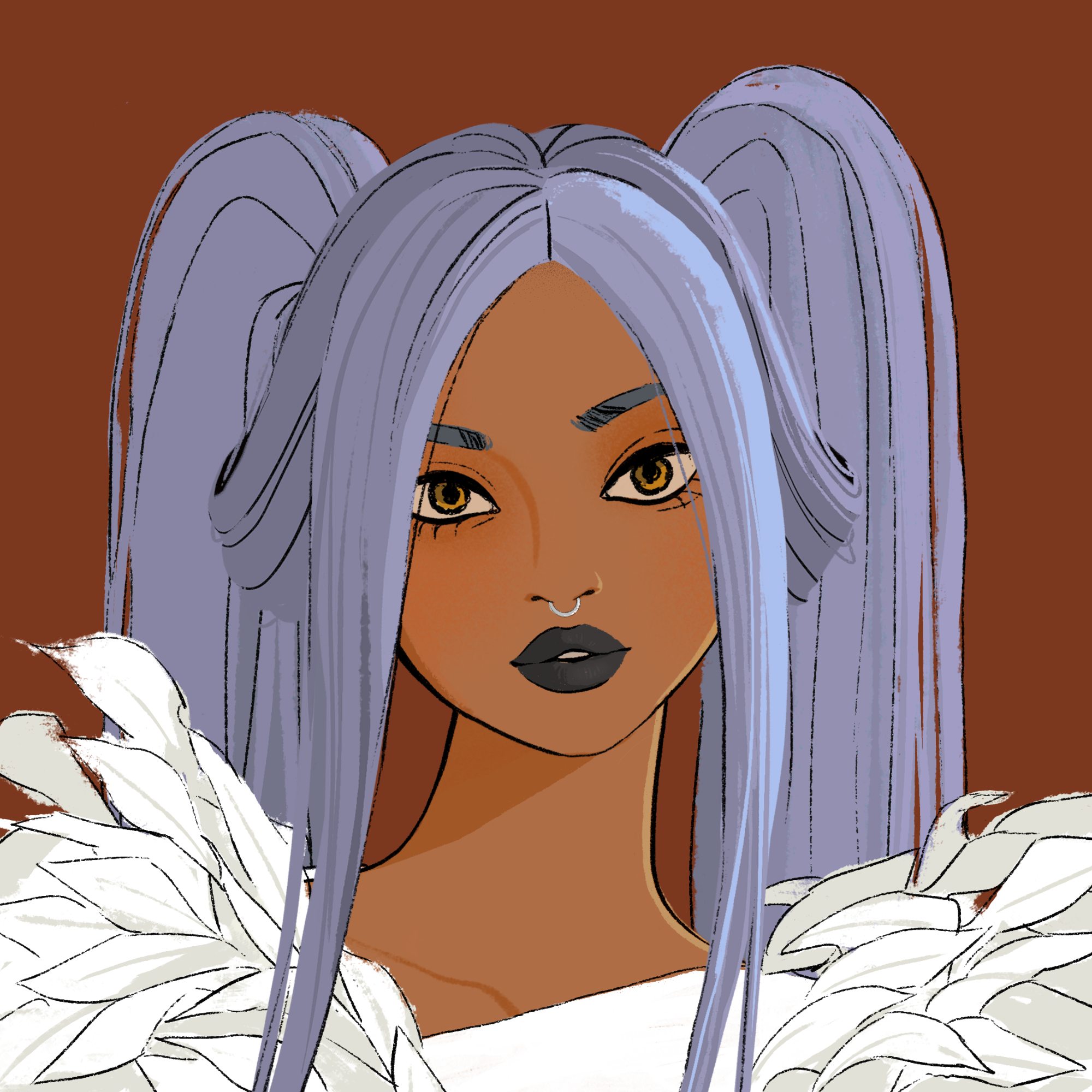 a portrait of Damask, the handsome chime