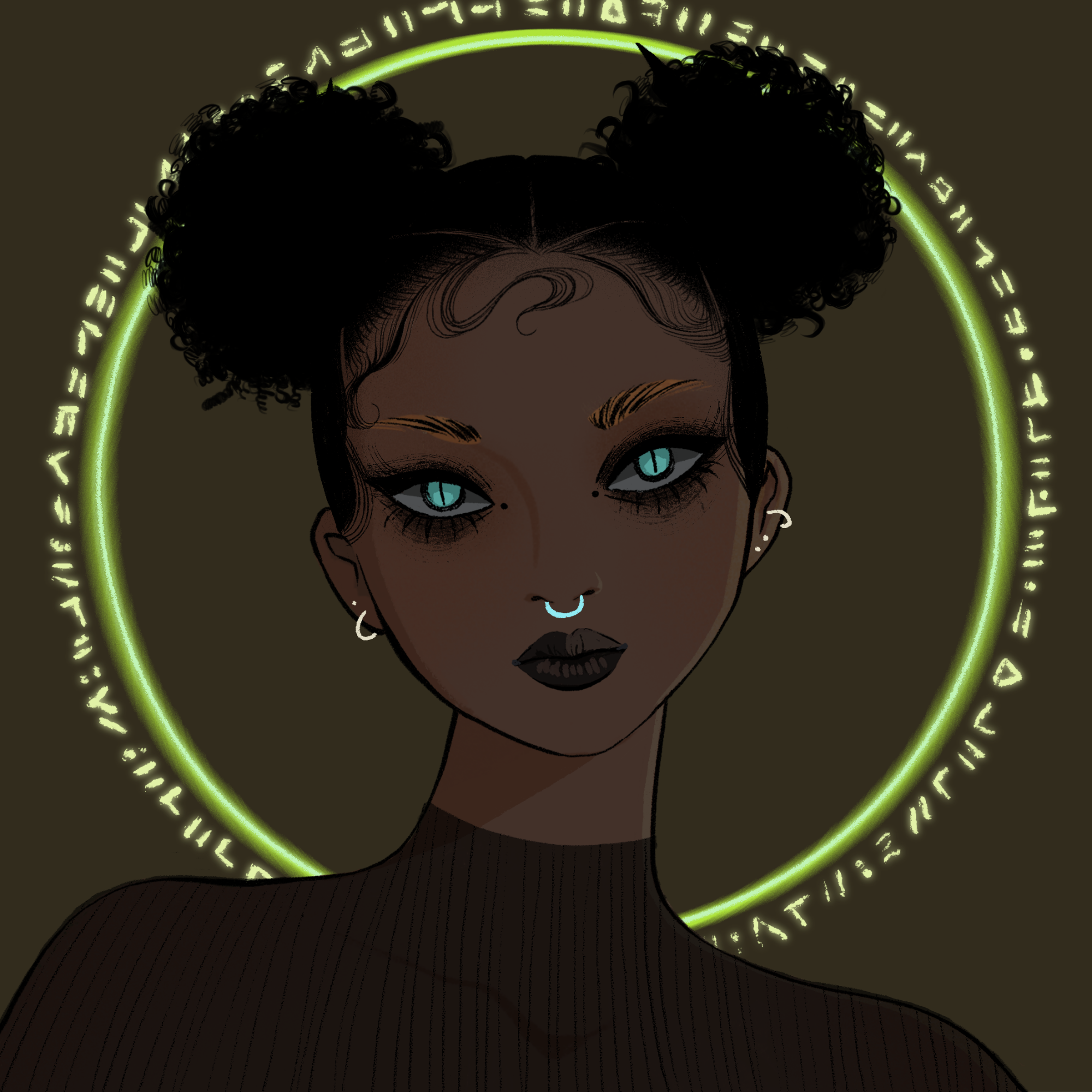 a portrait of Equuleus, the keen quadrant