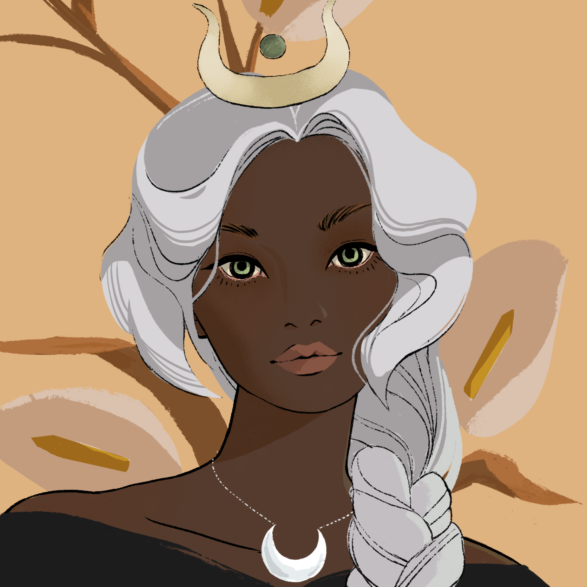 a portrait of Nectarine, the briny star