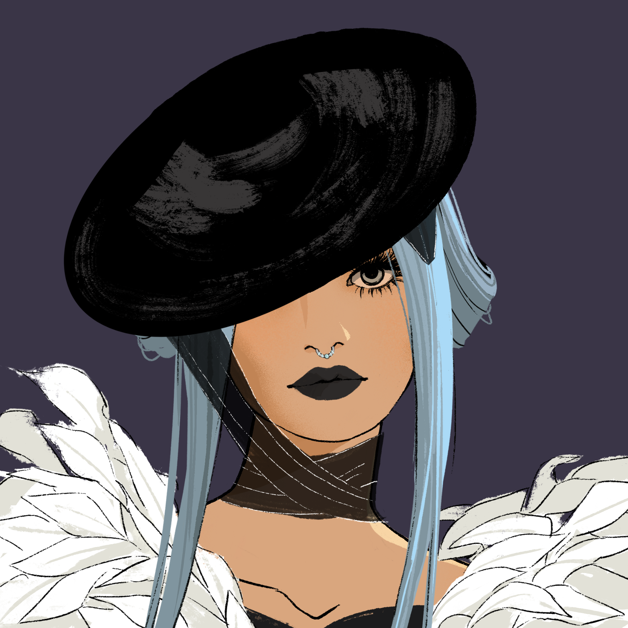 a portrait of Manganese the indigo
