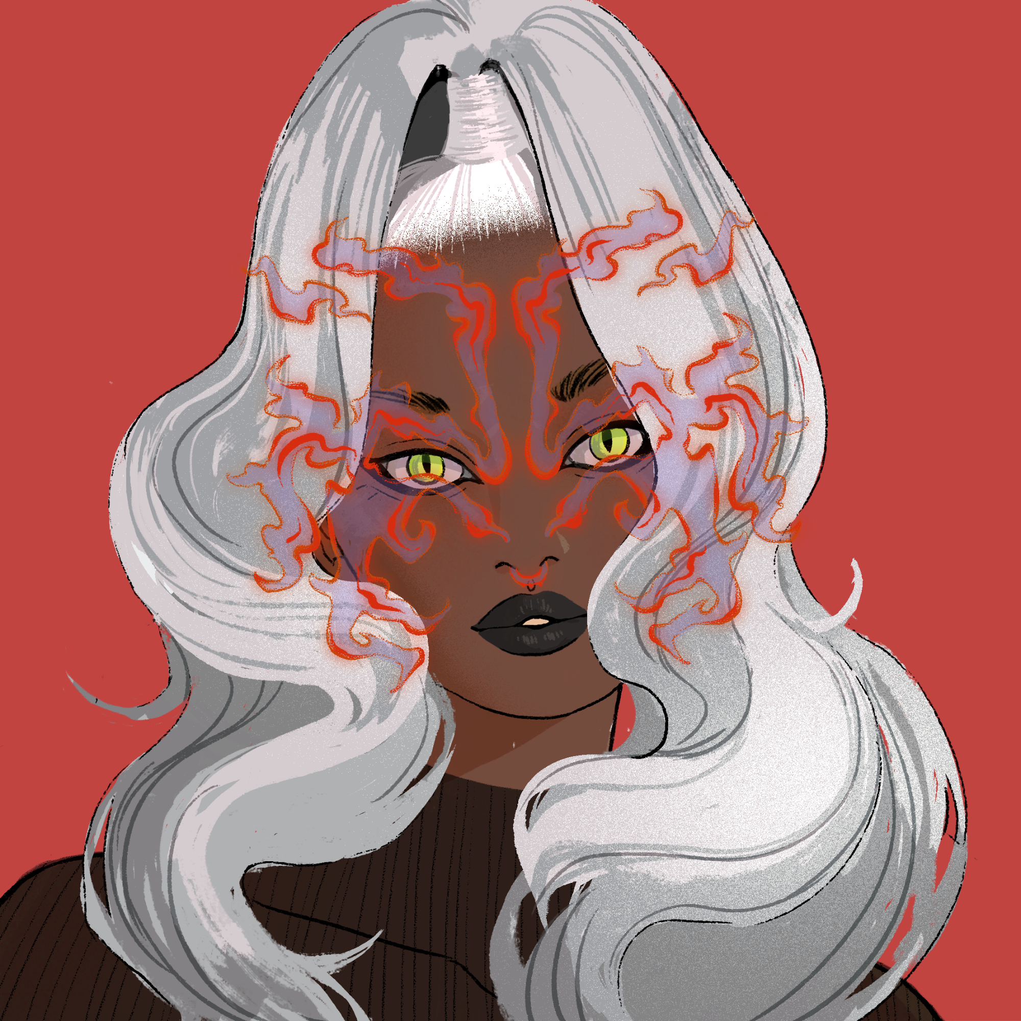 a portrait of Hailstorm the other