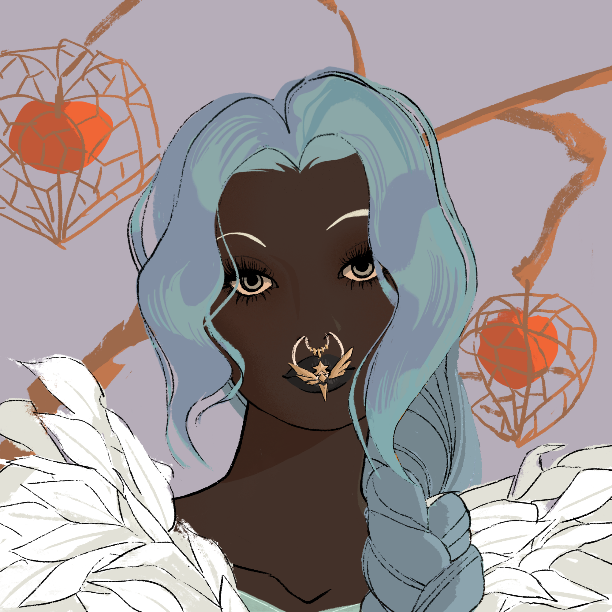 a portrait of Diamond the elegant