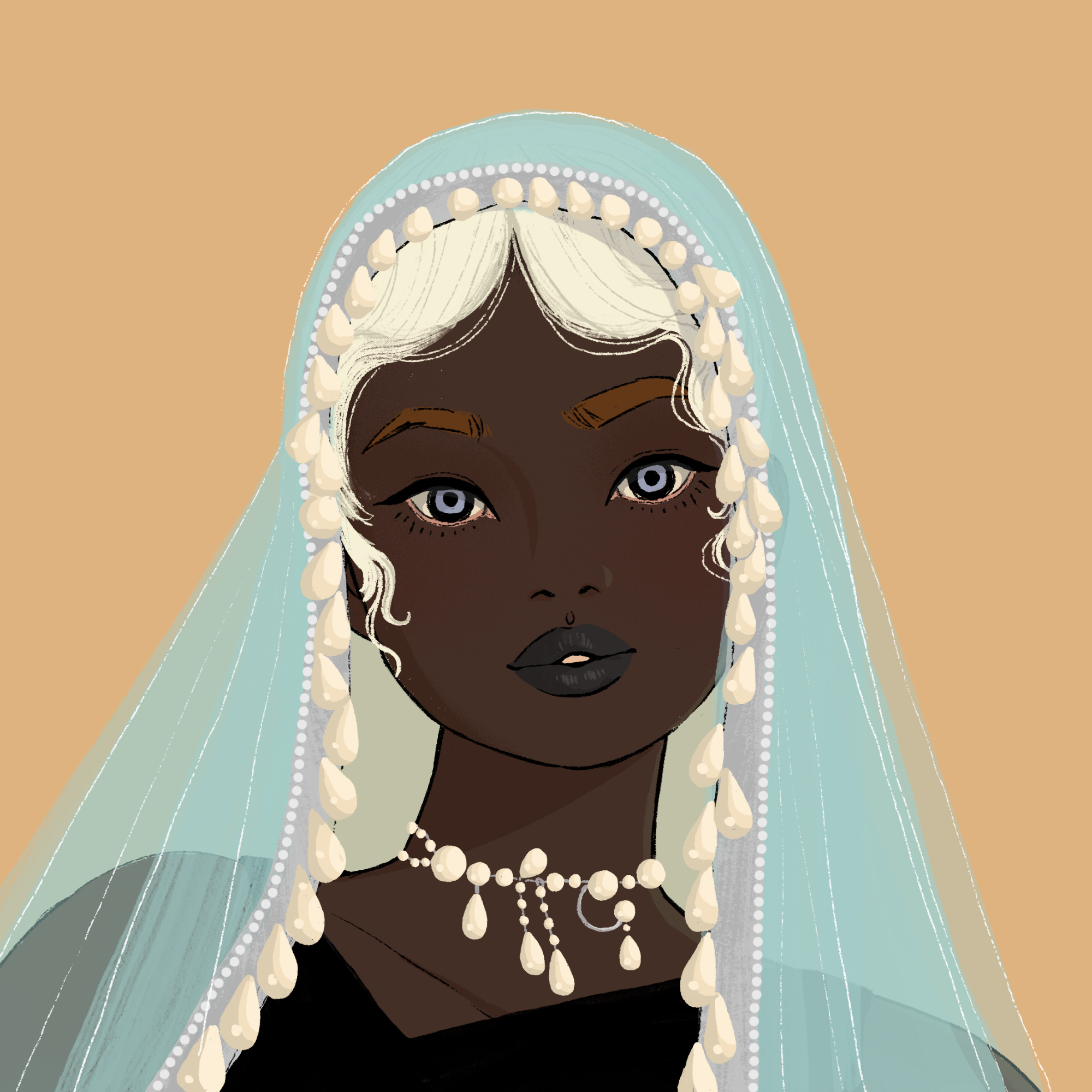 a portrait of Calone, the seductive harp