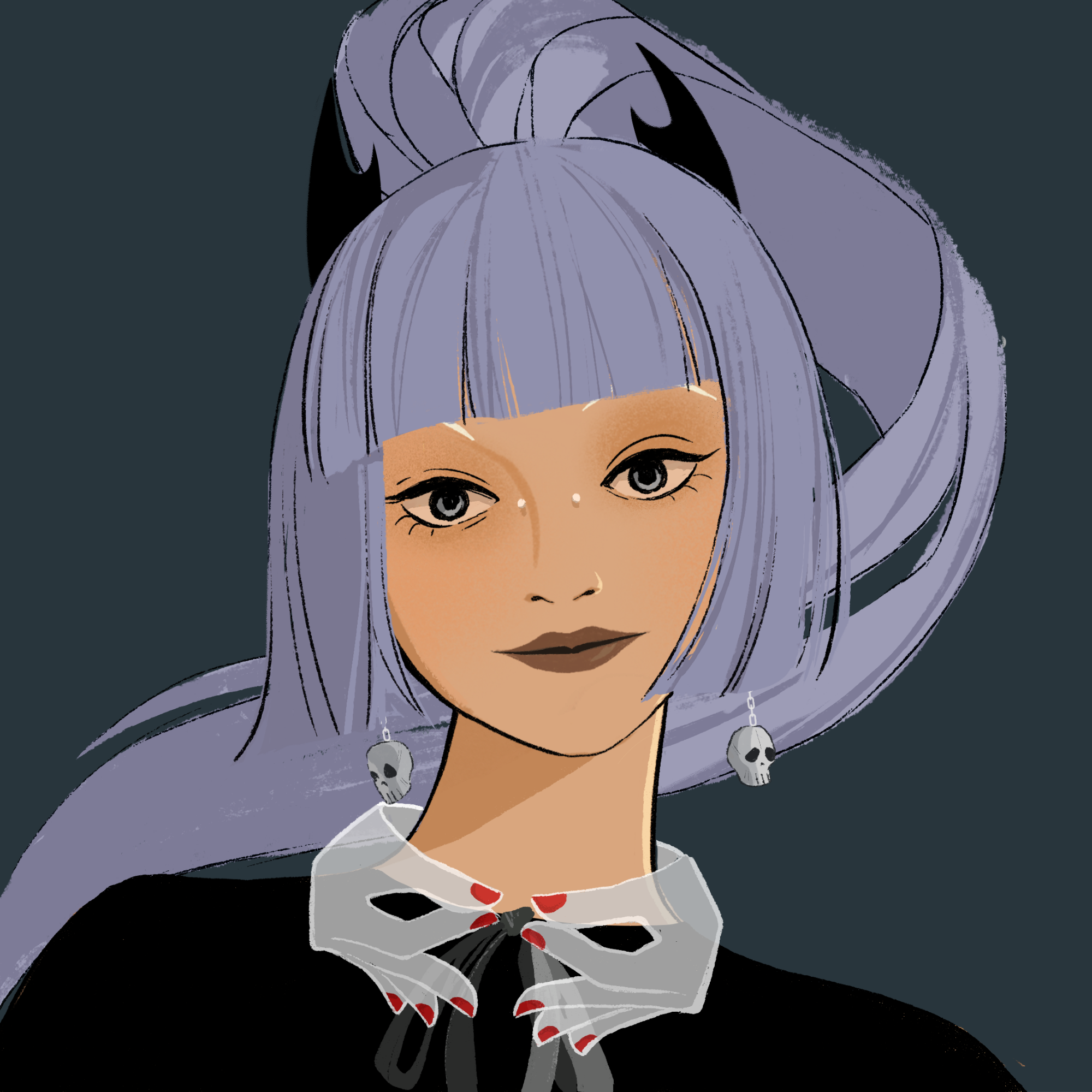 a portrait of Antimony, the unstained elysium