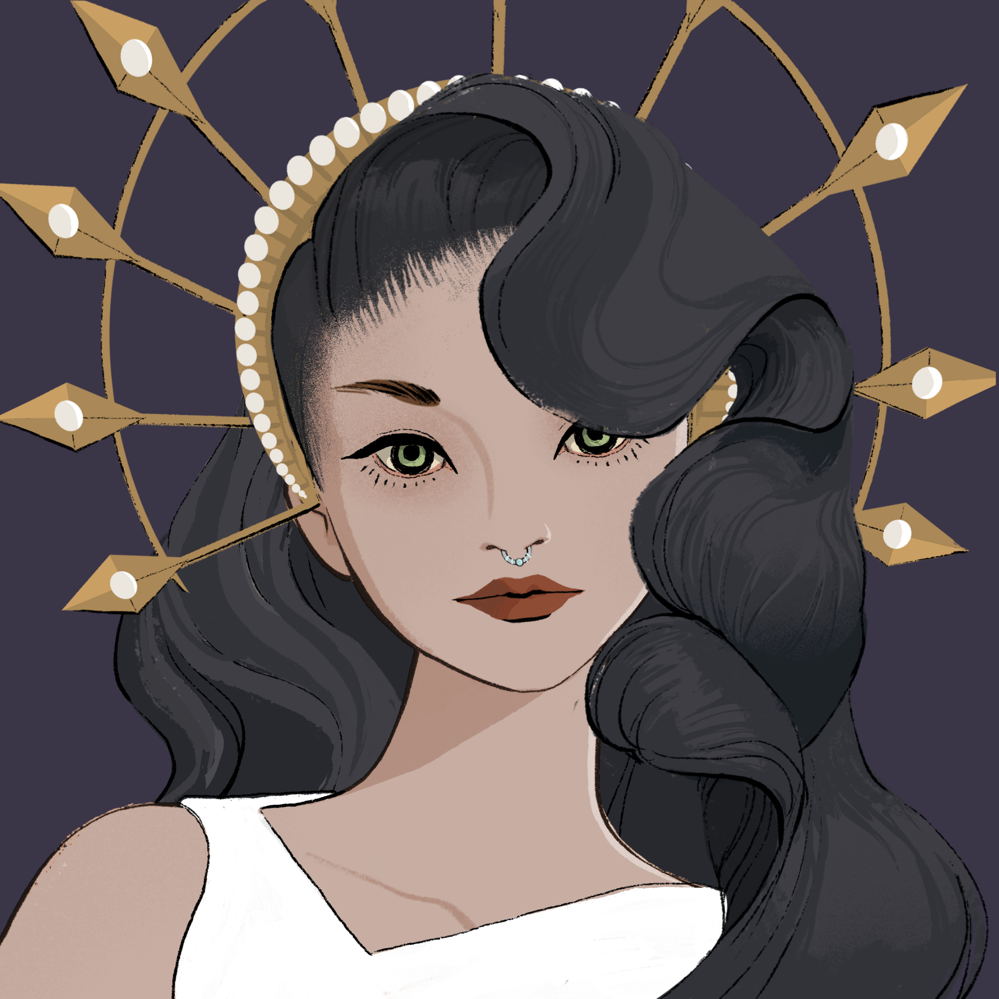a portrait of Jade crystal