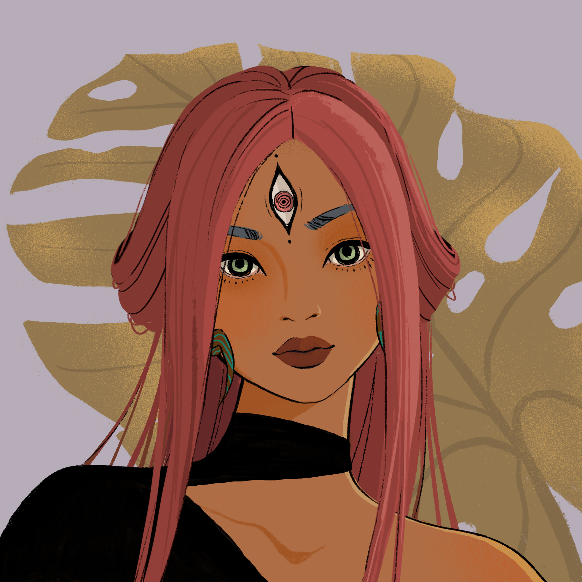 a portrait of Yali of the wilds