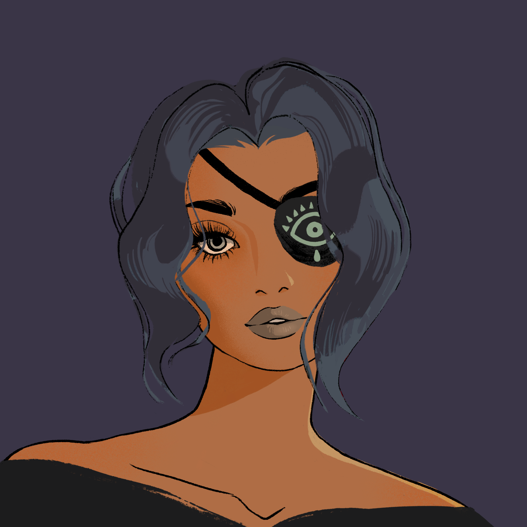 a portrait of Fleur the vague