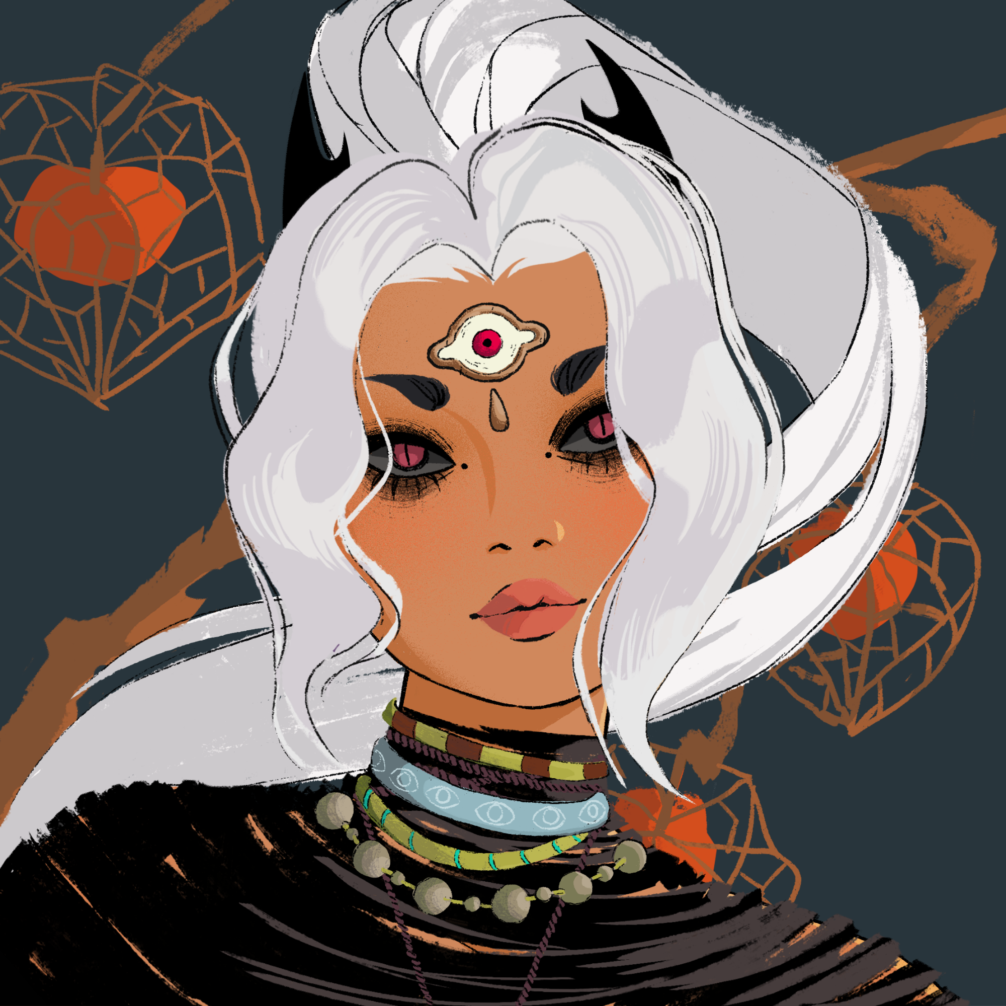 a portrait of Jasmine the fine